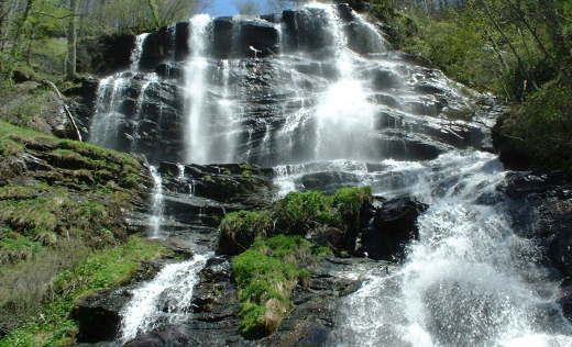 Amicalola Falls State Park and Lodge Spectacular scenery and hiking trails make this one of Georgia’s most popular state parks. At 729 feet, Amicalola Falls is the tallest cascading waterfall in the Southeast. Visitors have choices on how to best view the tumbling waters, ranging from an accessible pathway to a challenging trail with staircases. Those who tackle the latter can join the park’s Canyon Climbers Club. An 8.5-mile trail leads from the park to Springer Mountain, the southern end of the famous 2,175-mile Appalachian Trail. Numerous other trails provide shorter day hikes.