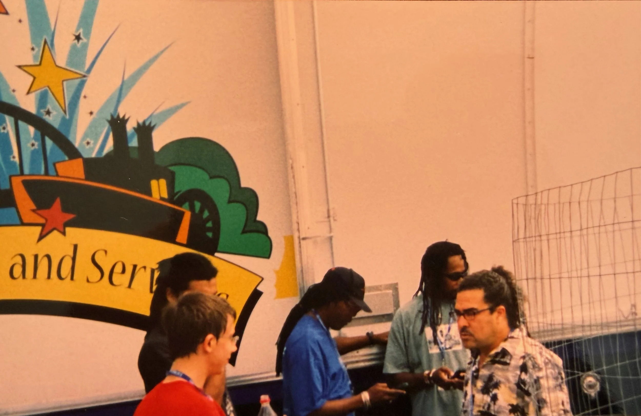 Luke with Djate and band in Chicago 2002.jpeg