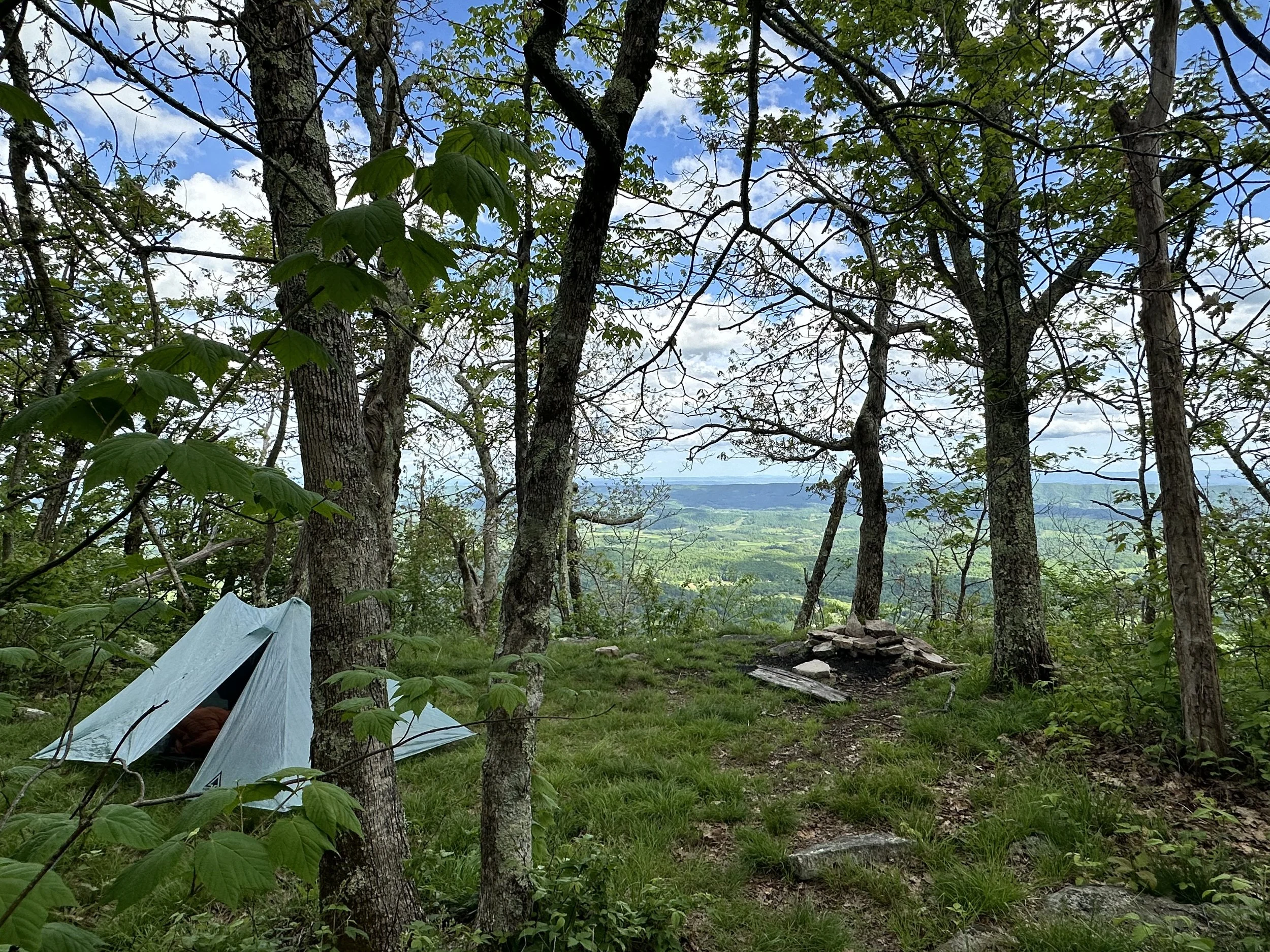 AT2024, Day 10:  First Epic Campsite on Pearis Ledges