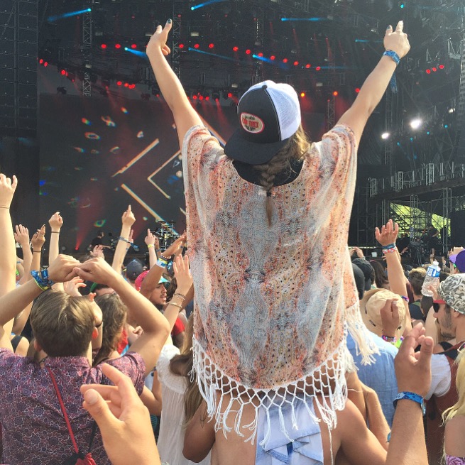 Our hat gracing a concert goer at Pemberton Music Festival, Summer 2016.