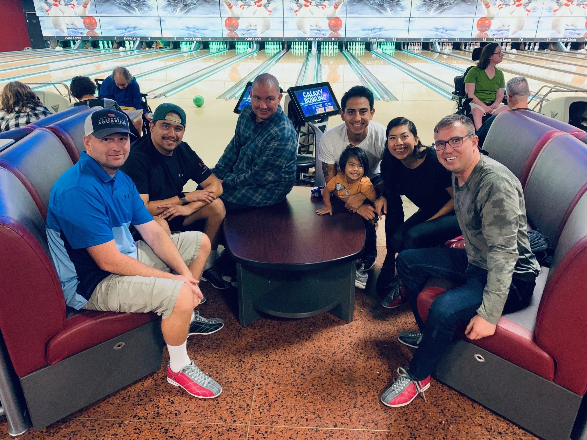  High Hopes hosted this bowling party for High Hopes students and some of Sean, David and Brian were able to go and practice their skills along with Elaine, Leo and Jonah. 