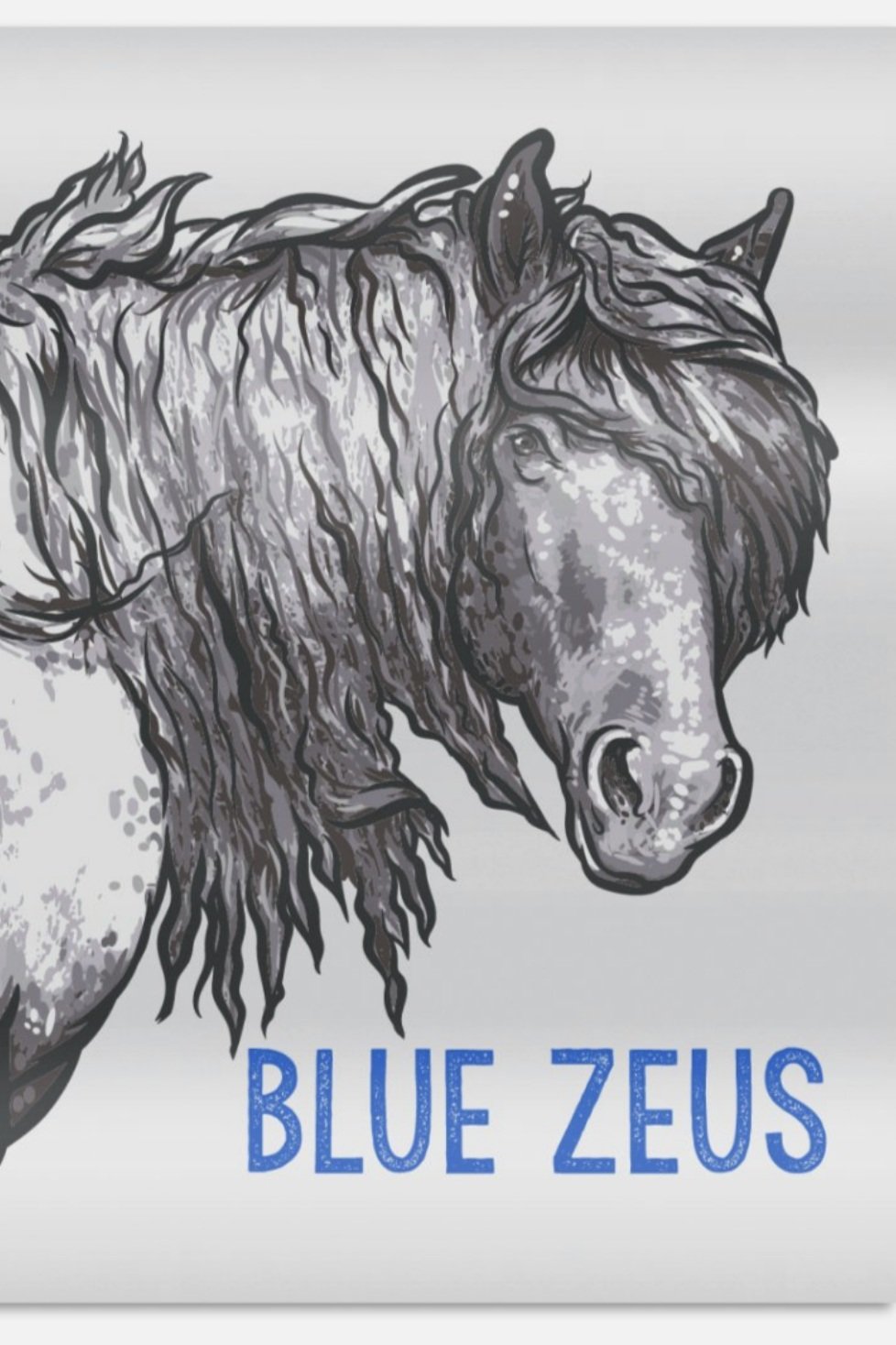 ALL NEW - Blue Zeus Window Decal