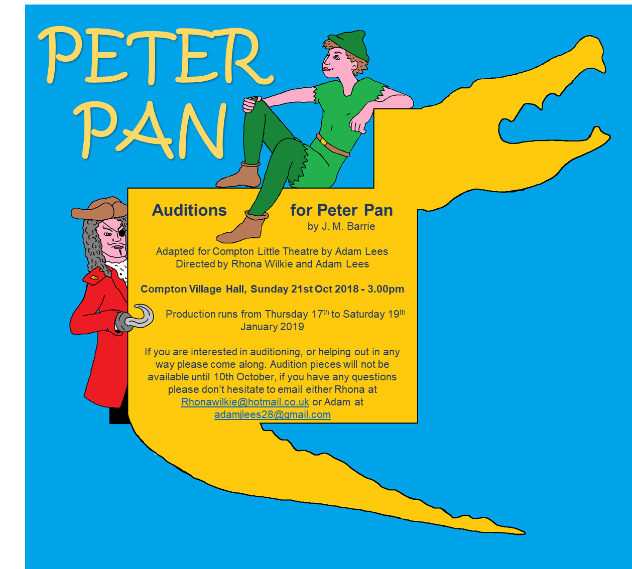 Peter Pan the Panto Auditions