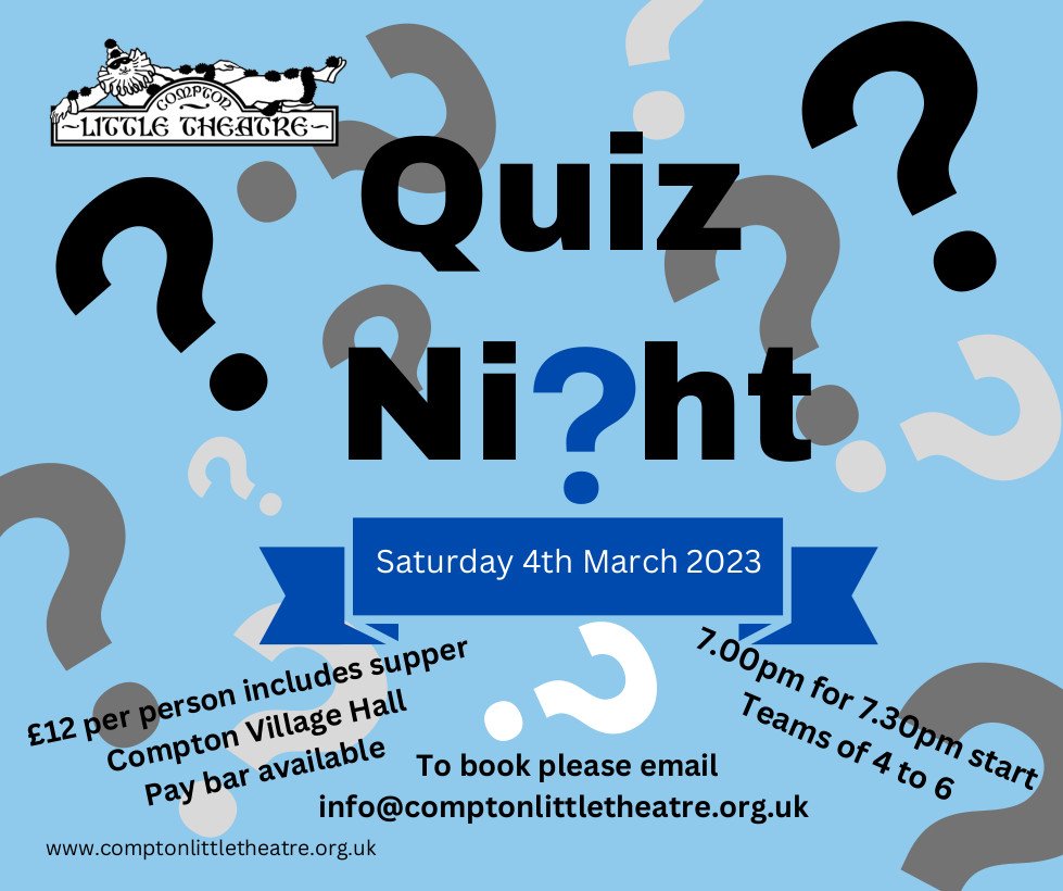 CLT Quiz Saturday 4th March 2023 - 7.00pm