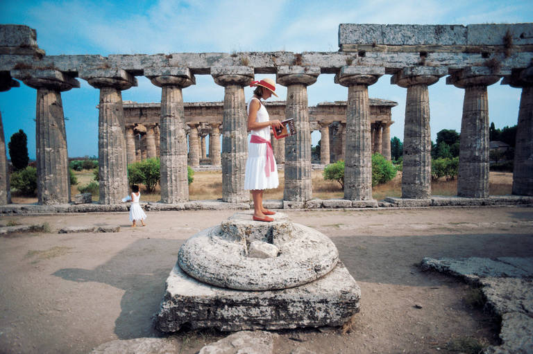 Slim Aarons,&nbsp;Dimitris Kritsas at the Temple of Poseidon, Sounion, Greece,&nbsp;1968