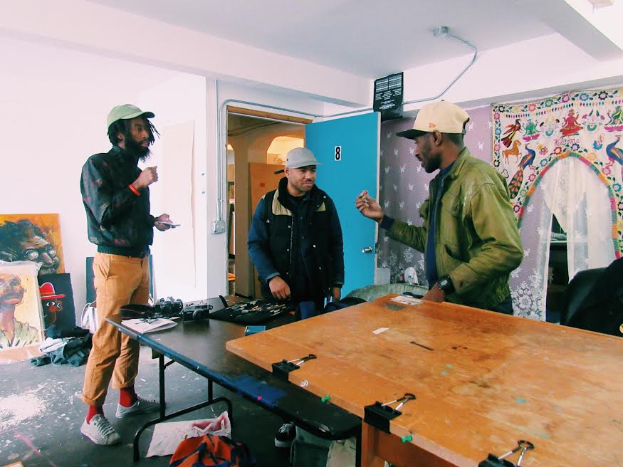 Fellow artists and friends of Muzae's, who also share the studio space. 