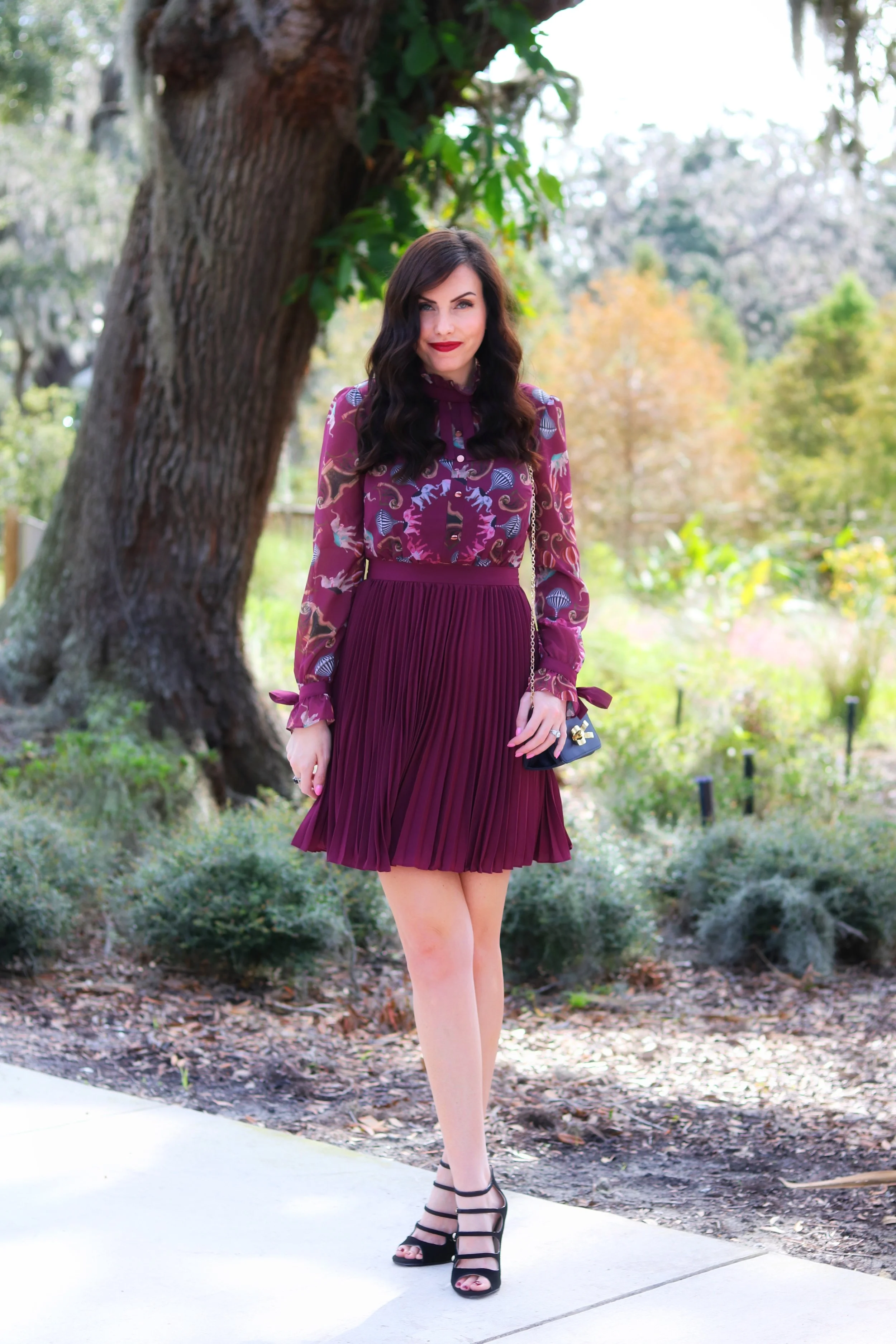 Burgundy Fall Dress