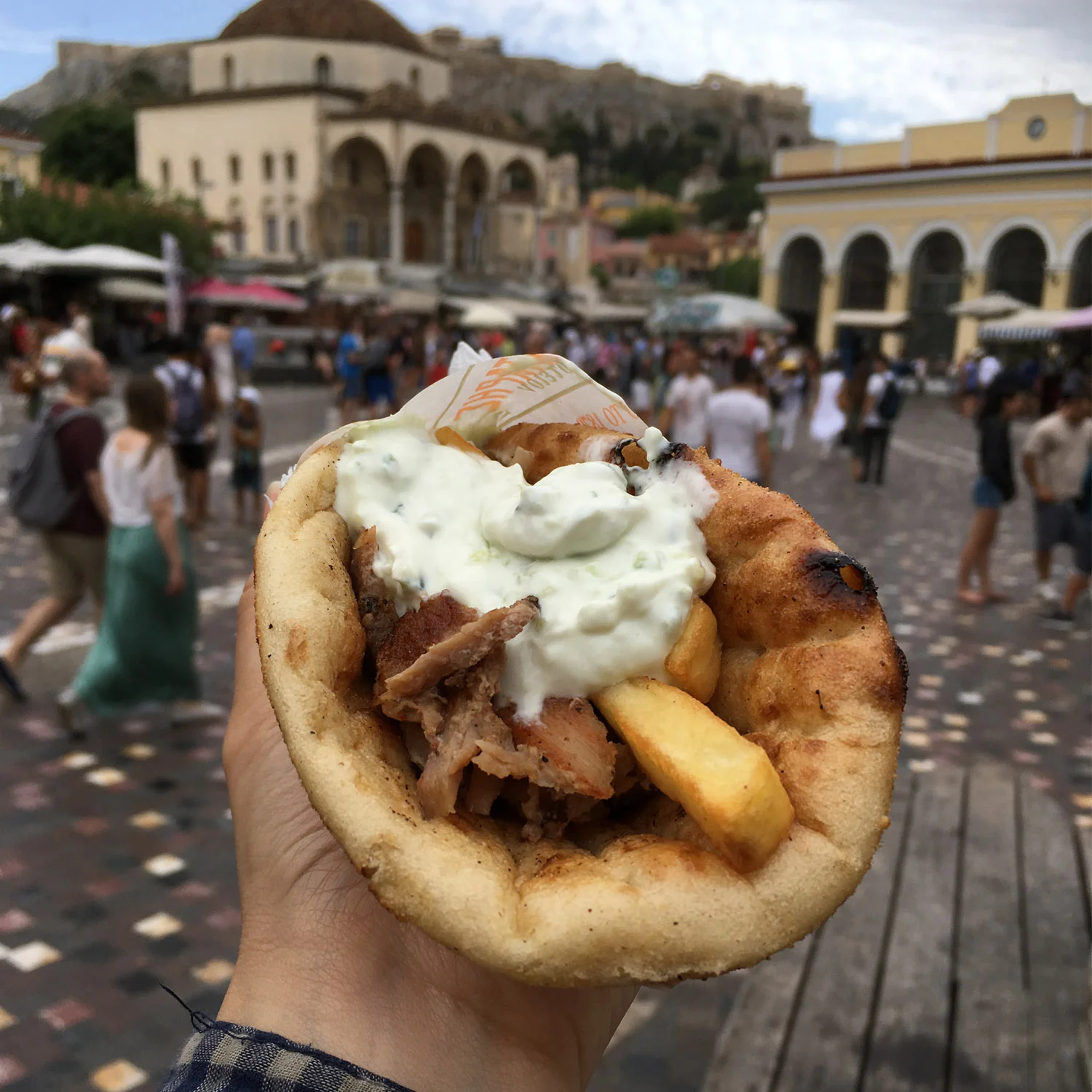 Gyros in Monastiraki Square, Athens