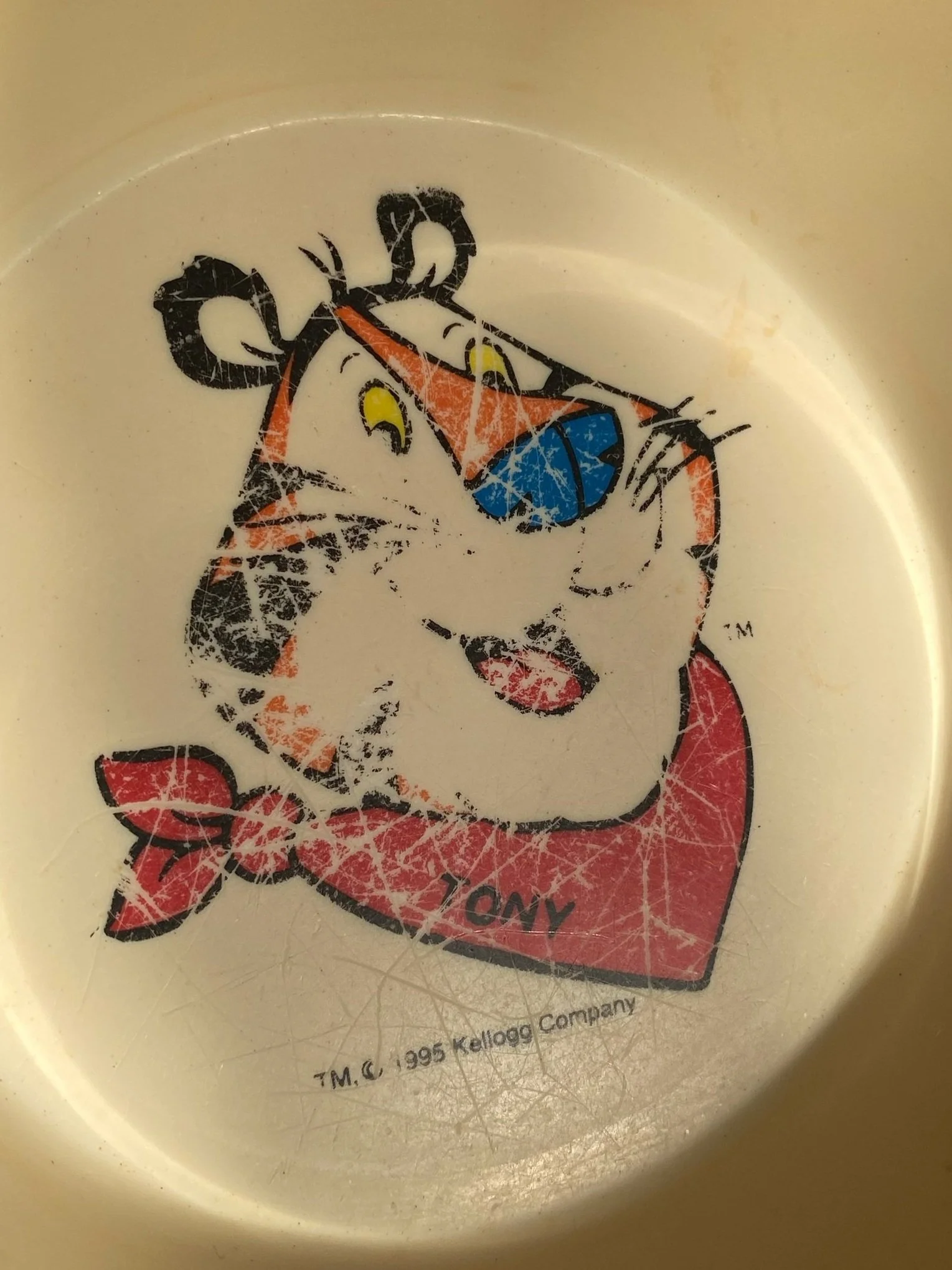 Cereal bowls, novelty glasses, bent forks, and burnt spatulas