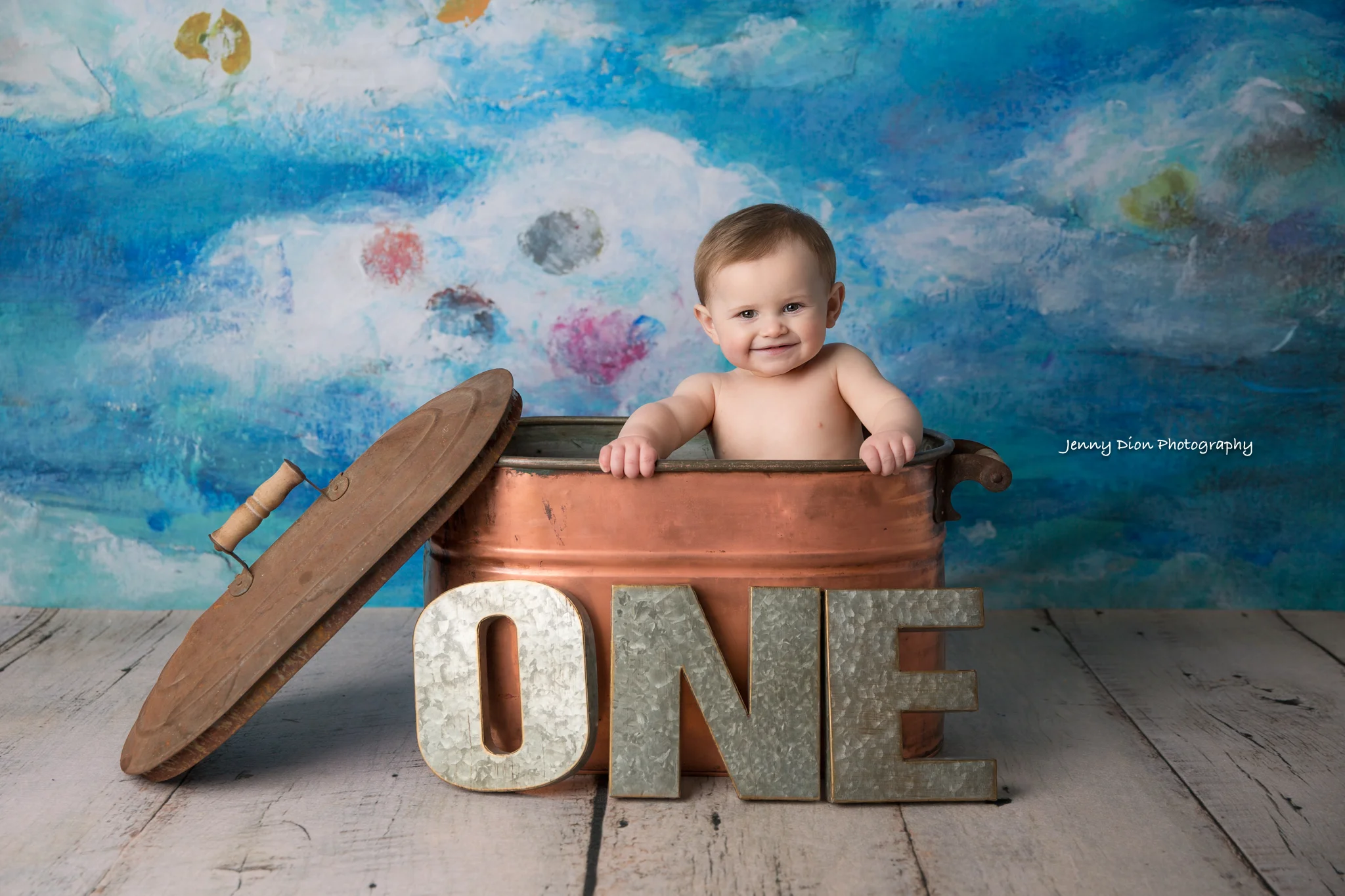 He also liked posing in this family prop passed down from his great-grandmother!