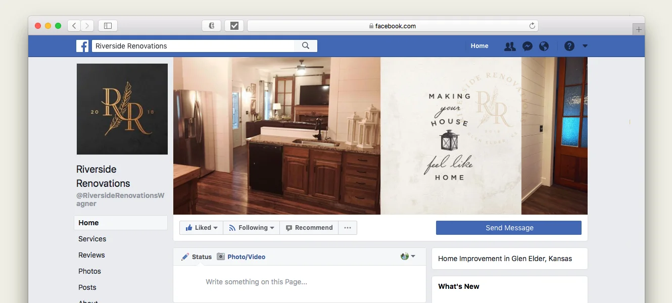 Social media profile and header image design