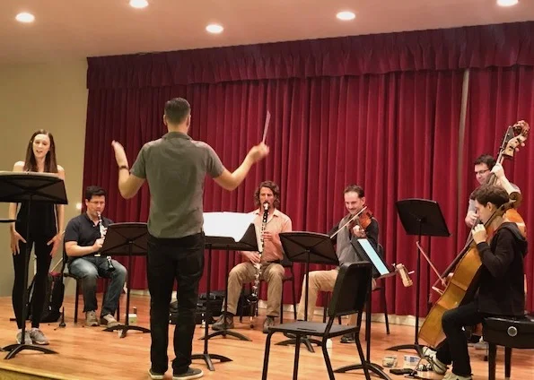 Rehearsing IS MONEY MONEY at the Pasadena Conservatory of Music
