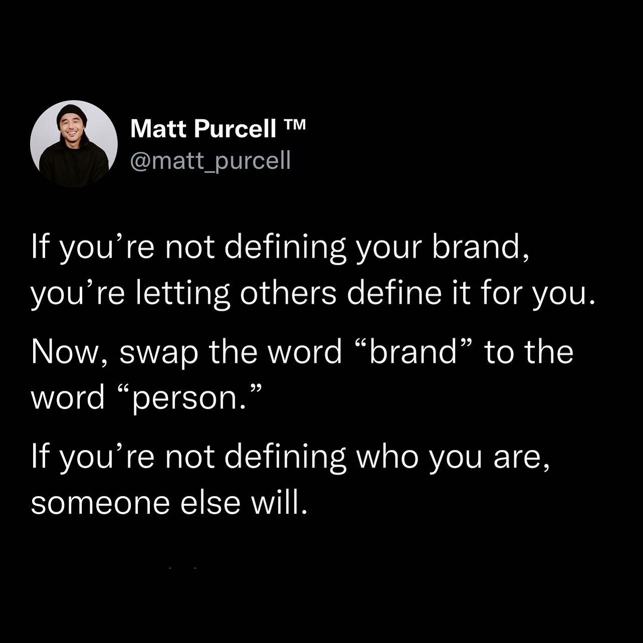 To market anything&mdash;a product, a person, a biz &mdash;you first need to define your brand. Once you define your brand you'll be able to create a foundation for all your marketing efforts and strategies!

Don&rsquo;t copy someone else&rsquo;s per
