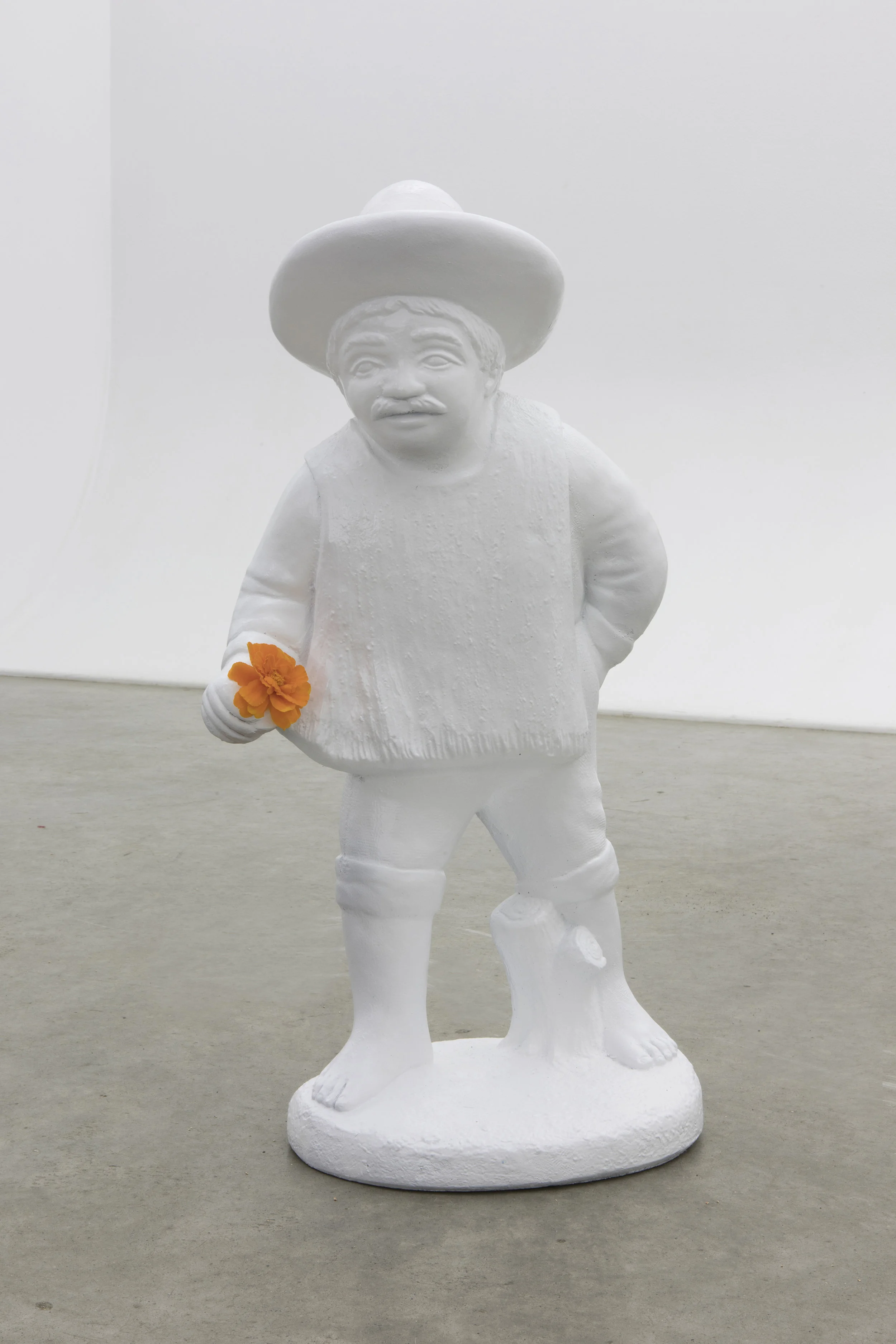 Untitled (Pale Horse y Hombre), 2017 Cement, Acrylic Polyurethane Paint, Live Foliage 28.5 x 26.5 x 45 in Photo: Jenna Gard