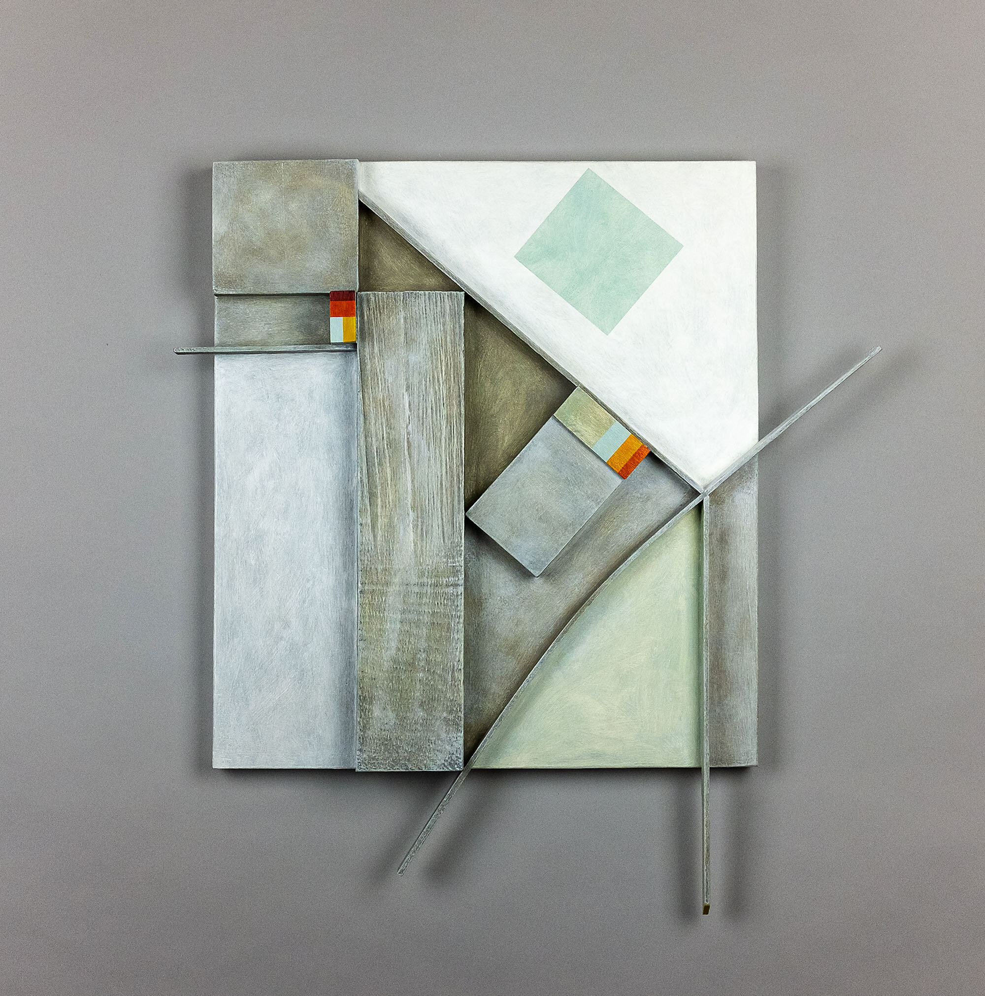 'I Thought I Saw a Glimpse' oil on relief panel 550mm x 510mm