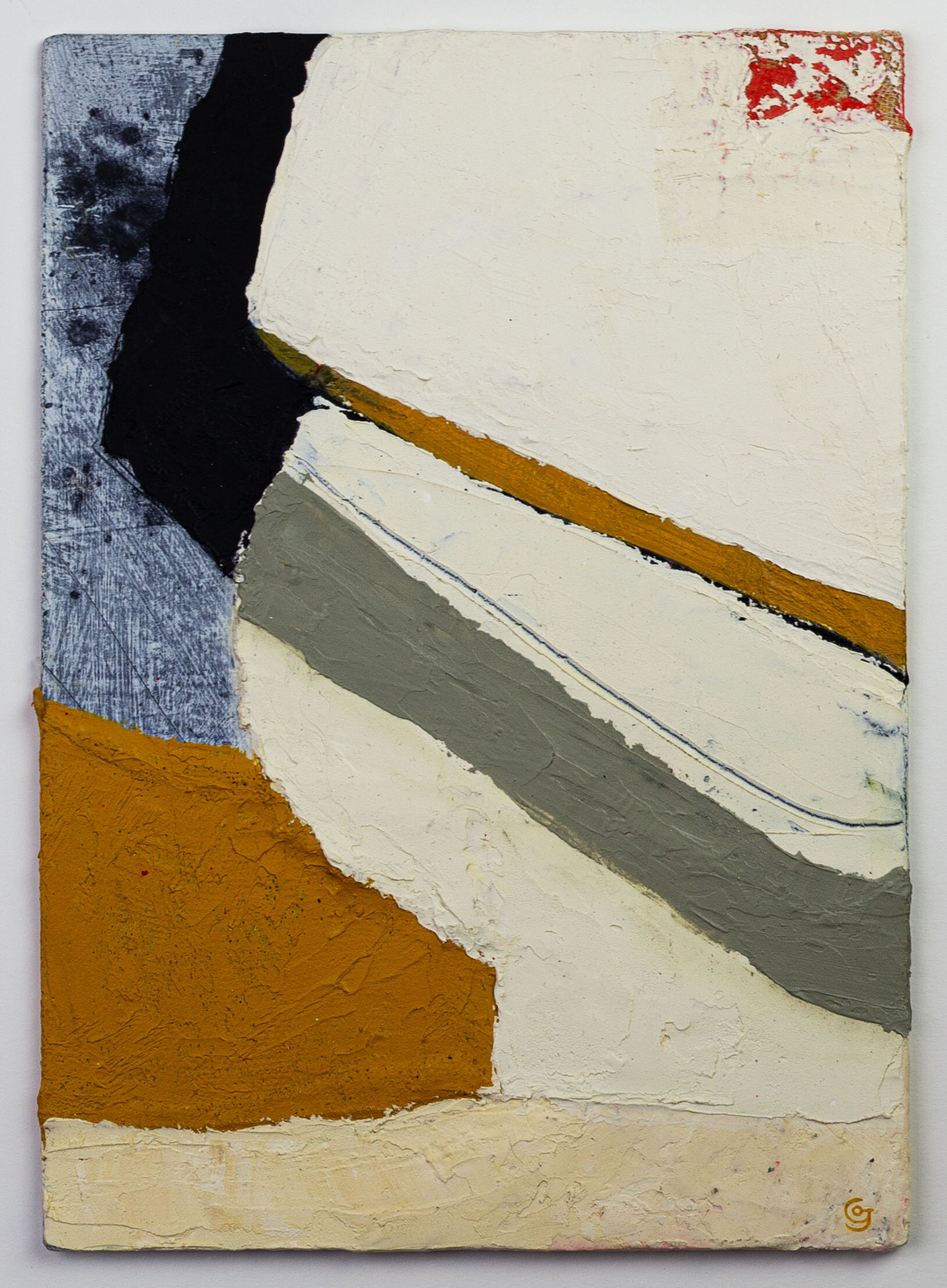 'This Time' mixed media on board 300mm x 200mm