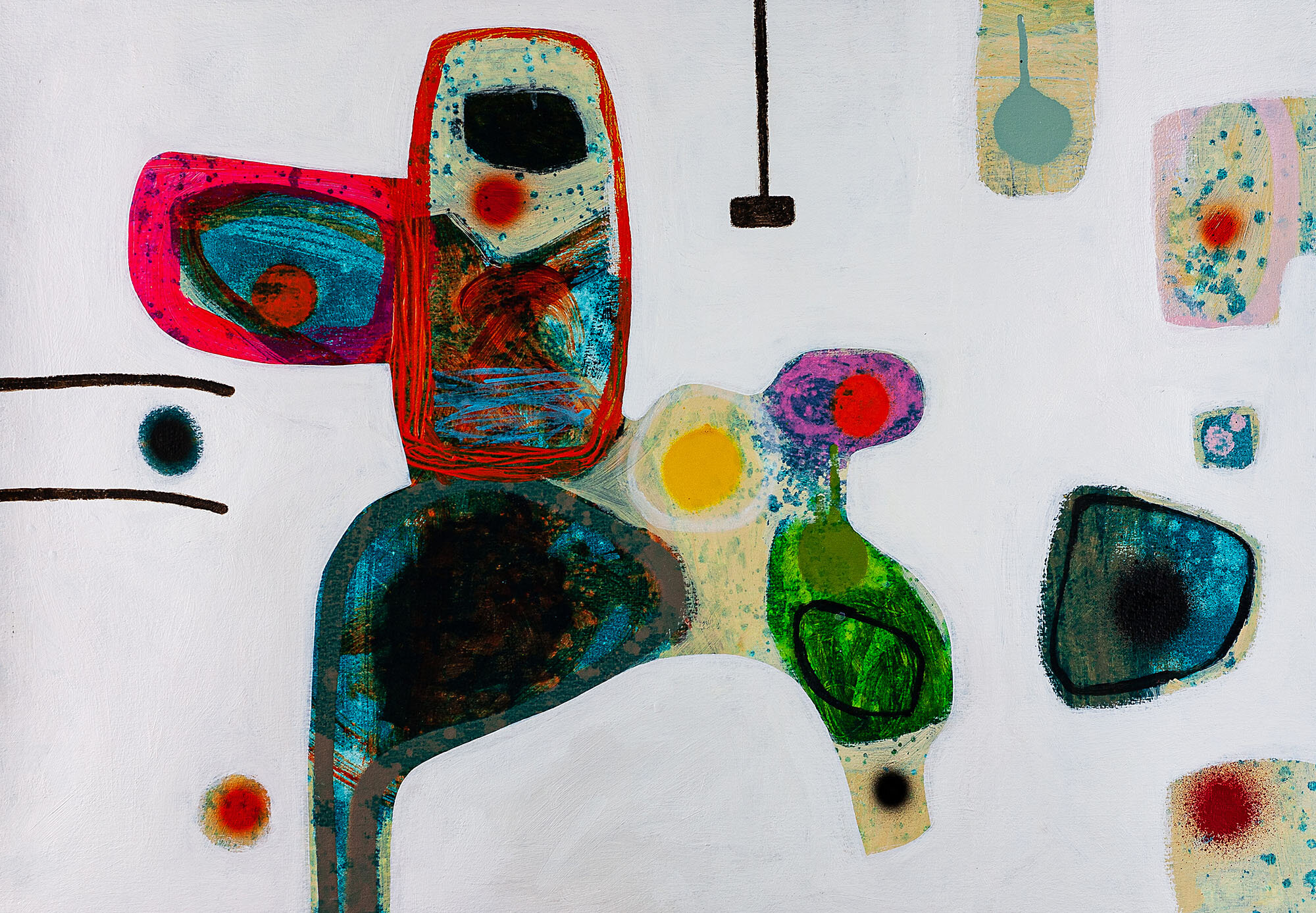 'The Beautiful and the True' acrylic on paper 430mm x 610mm