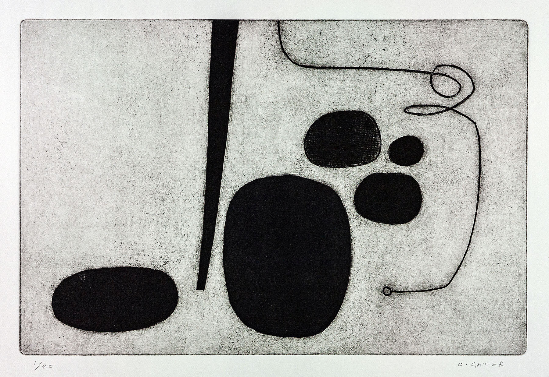 'Route' etching with aquatint 200mm x 300mm edition of 25
