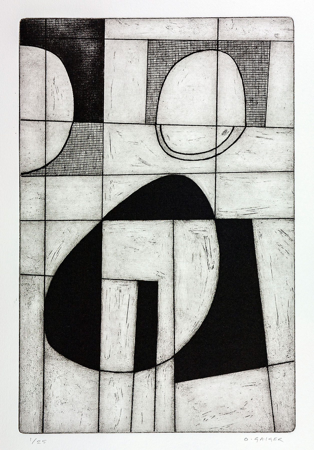 'Through' etching and aquatint 300mm x 200mm edition of 25