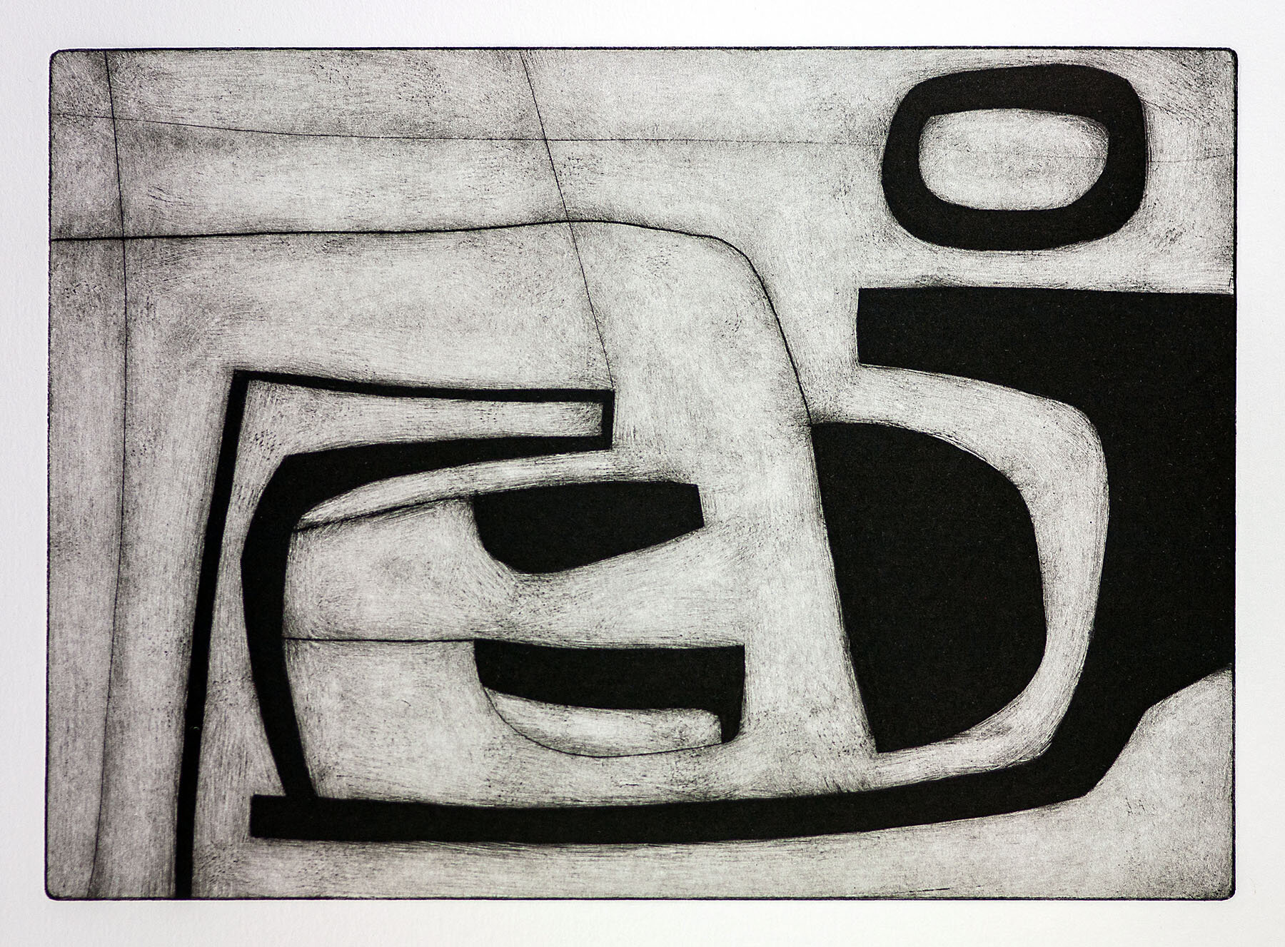 'Return' drypoint with roulette 200mm x 300mm edition of 25