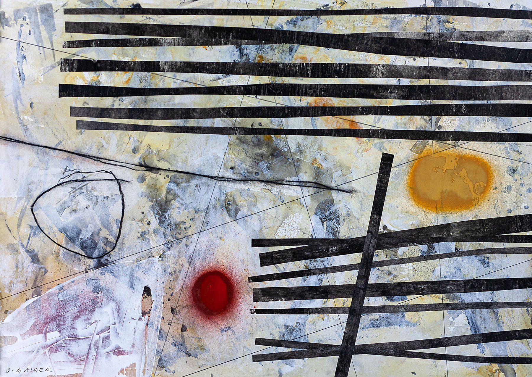 'Adrift' acrylic and collage on paper 430mm x 610mm (SOLD)