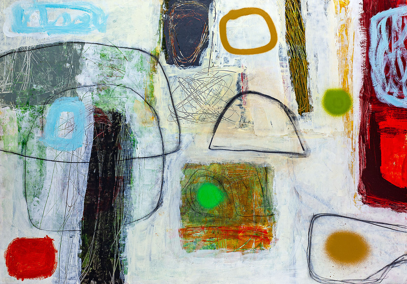 'Foelallt' acrylic on paper 860mm x 610mm (SOLD)