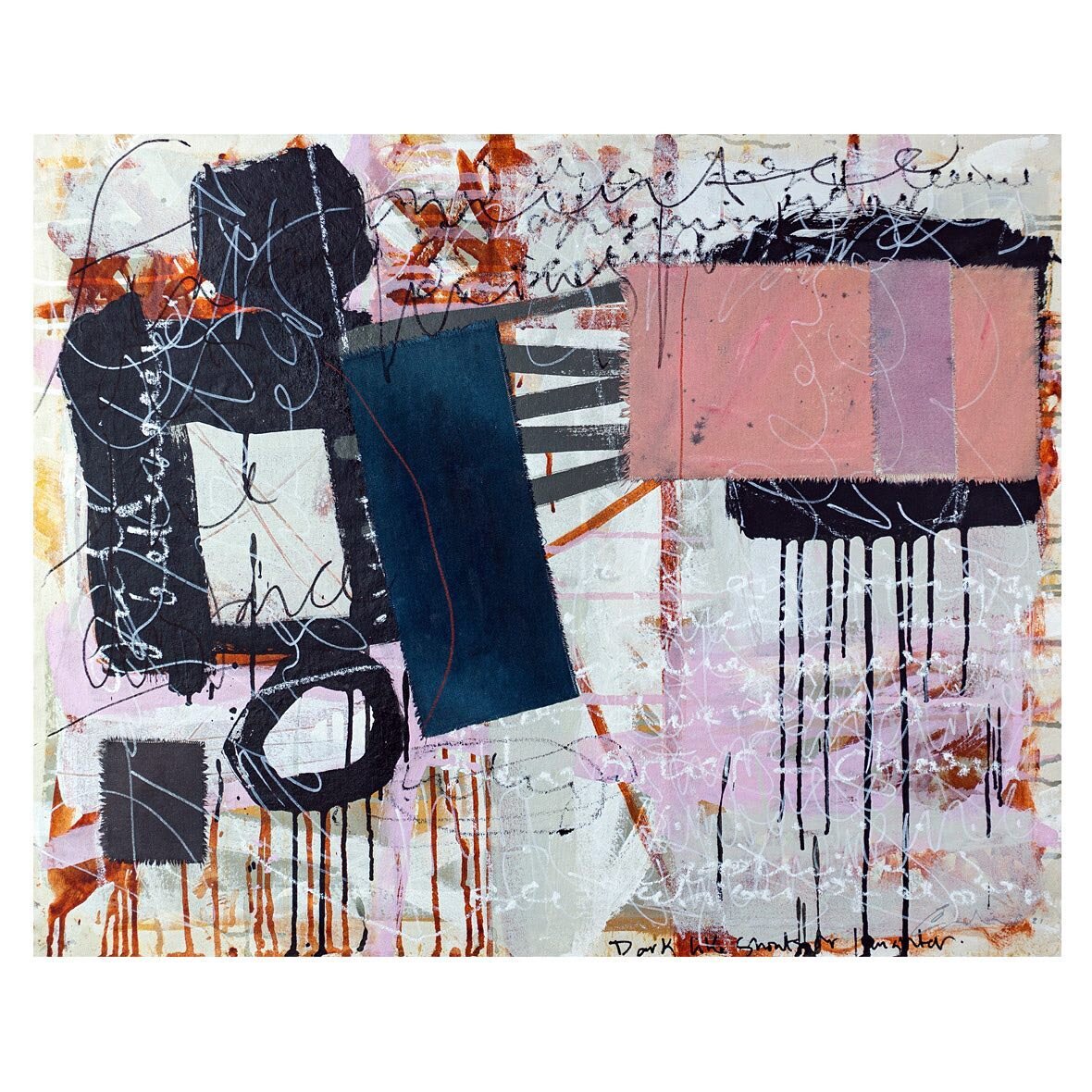 &lsquo;Dark Like Shouts or Laughter&rsquo; mixed media on canvas 800mm x 1000mm #art #arte #contemporaryart #contemporaryartist #contemporarypainting #modernart #kunst #fineart #artoftheday #artistsoninstagram #celfcymru #mixedmedia #abstractart #abs
