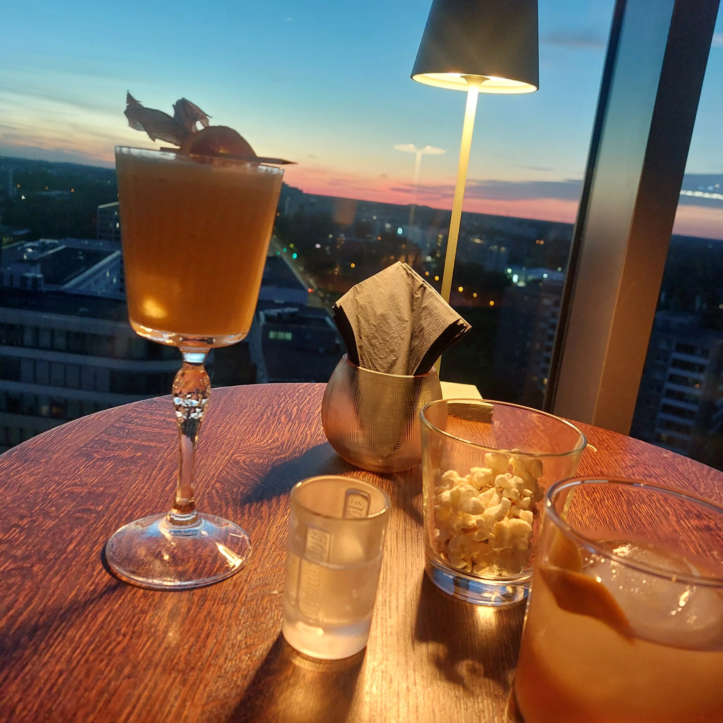 Brandenburg Affair cocktail at Andels Rooftop bar