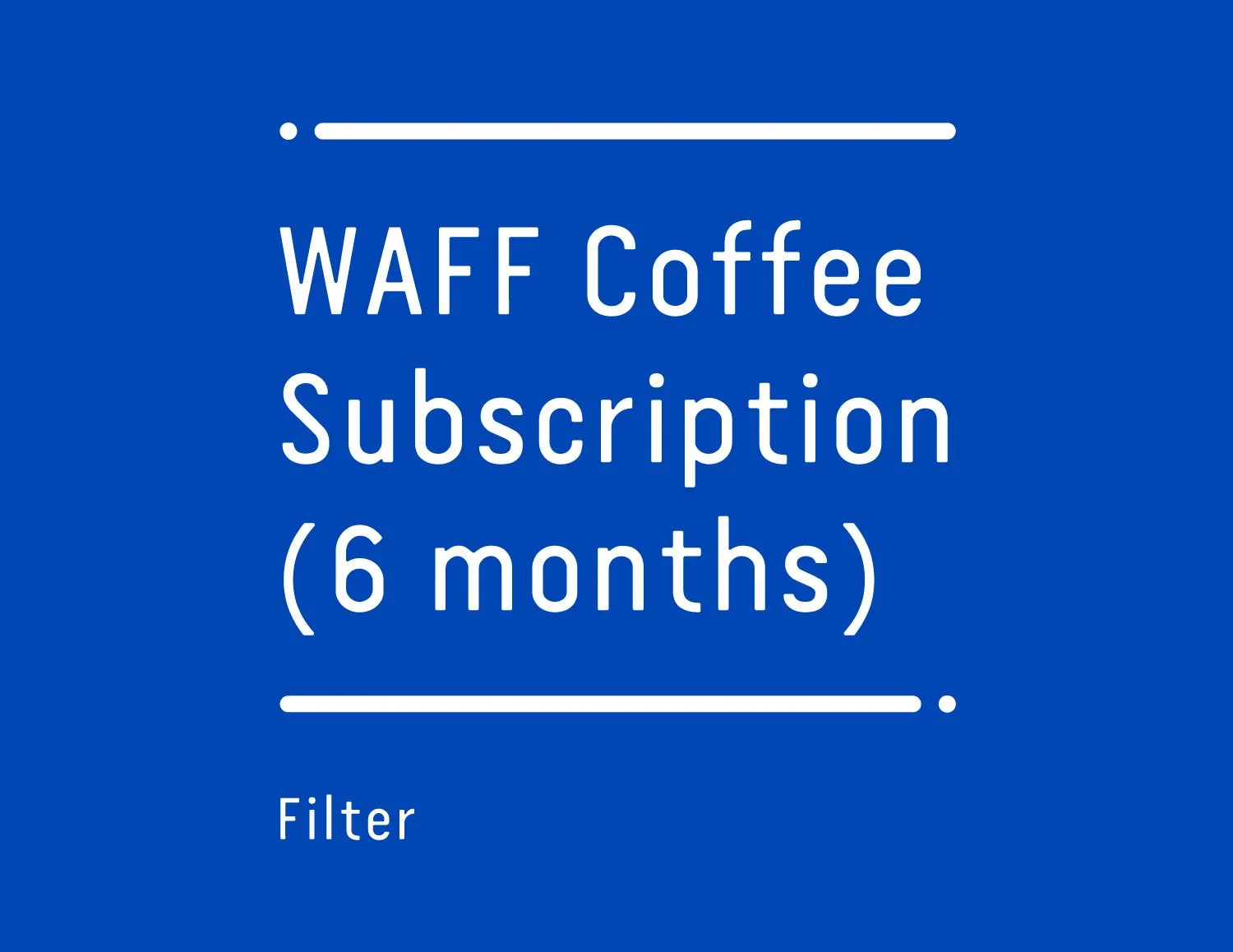 Coffee Subscription — Nylon Coffee Roasters