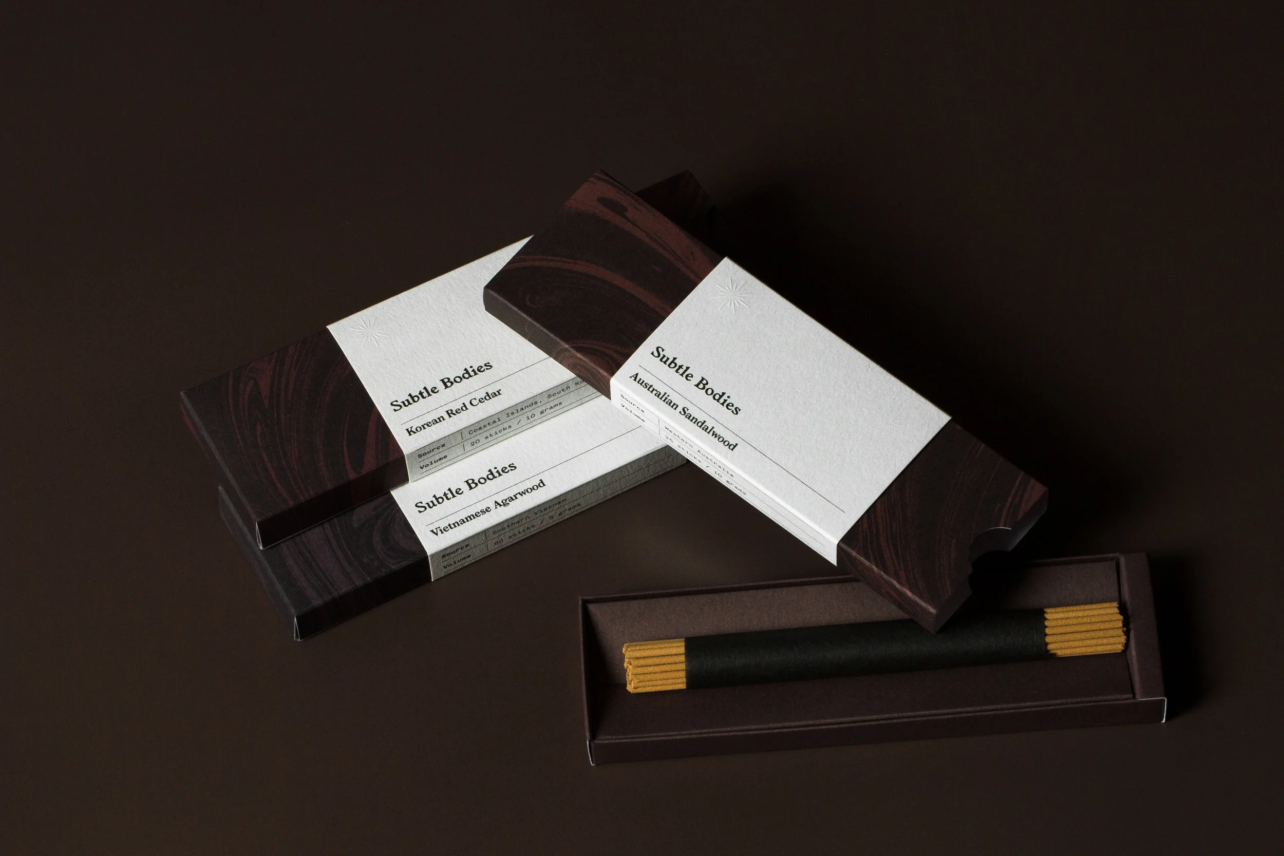 Premium Natural Sandalwood, Cedar and Agarwood Incense Sticks