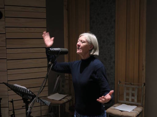 JUNE 2017 - The "Binalong Bard", Australian bush poet Robyn Sykes was recently in the studio recording 27 poems for her 2nd CD release.