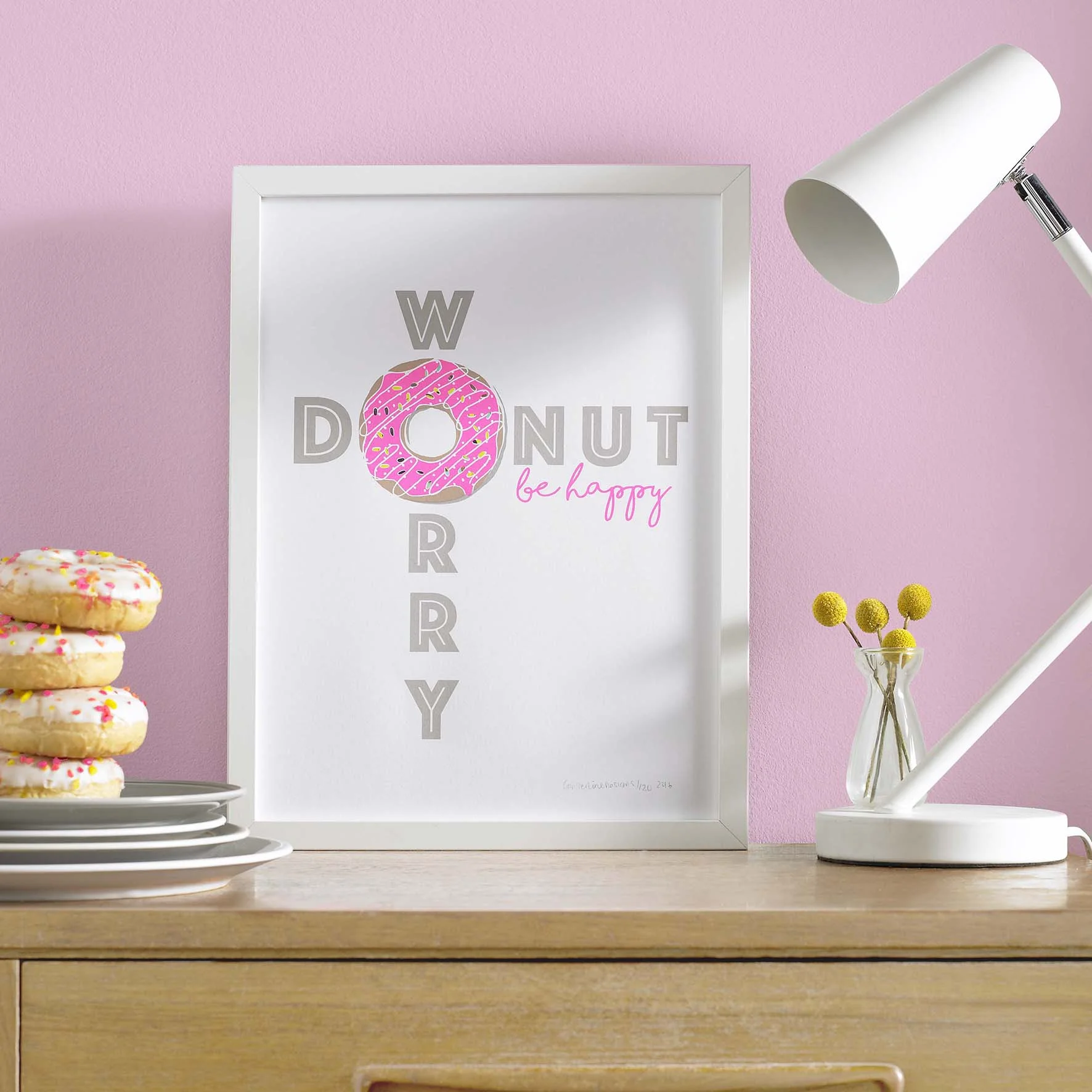 Donut Worry, Be Happy Wall Art.jpg