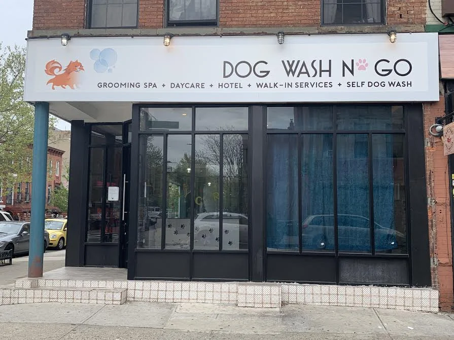 233 Malcolm X Boulevard Brooklyn NY 11233 . 718 • 975 • 0950 . Bedstuy@dogwashngo.com Open from 7:30am ‘till 8pm on the week and from 8:30am ‘till 8pm on Saturday, and 8;30 - 6pm on Sunday About Us: We are a family owned + operated Business. We would like to welcome your dog to their second home.