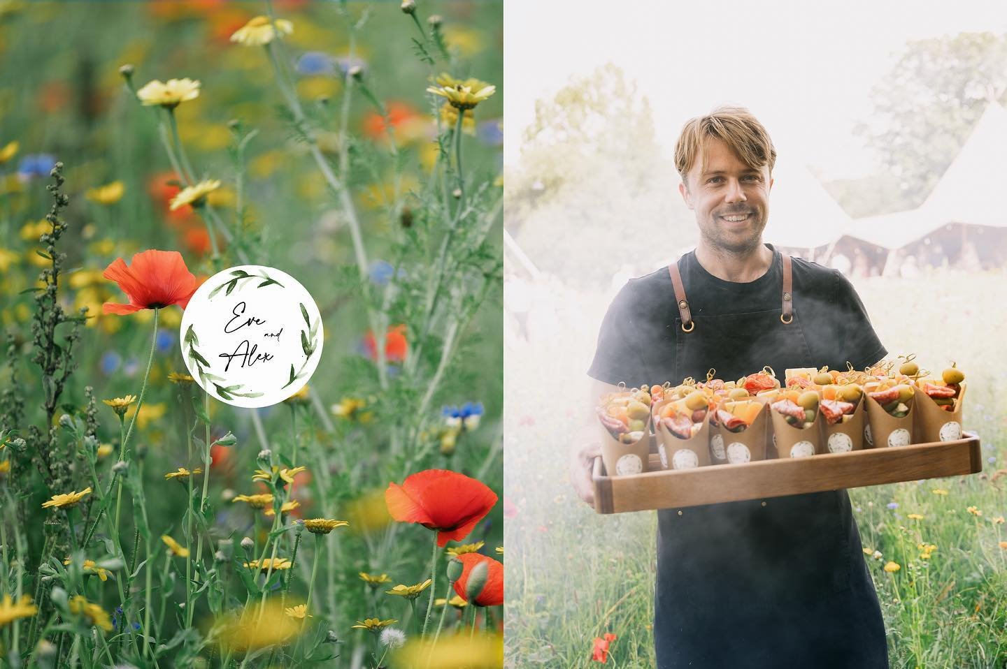 Reliving the memories of a truly special day for Eve and Alex, a picture perfect celebration full of love and laughter. They envisioned a relaxed, festival-themed wedding, and we brought their dream to life with a creative and vibrant menu. Guests we
