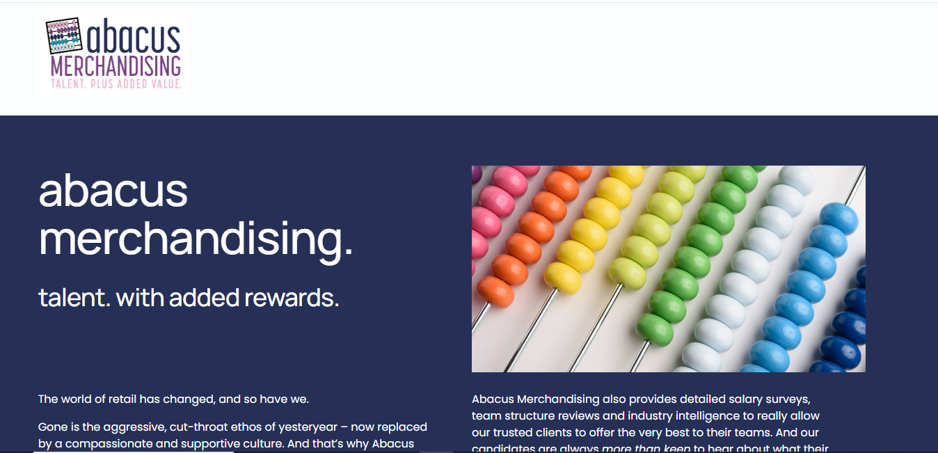   Abacus Merchandising website  
