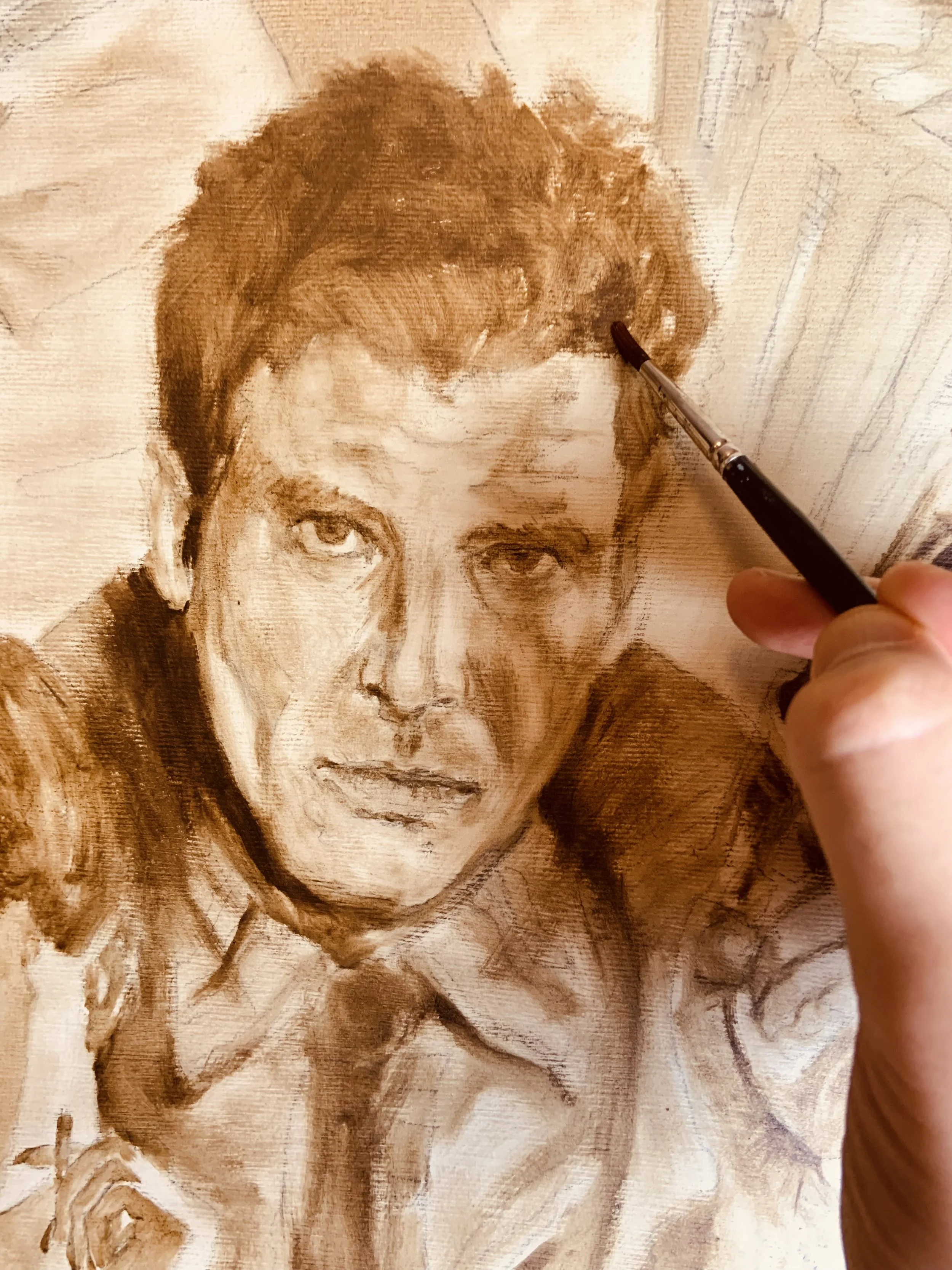 Harrison Ford Barroni Artwork oil paints