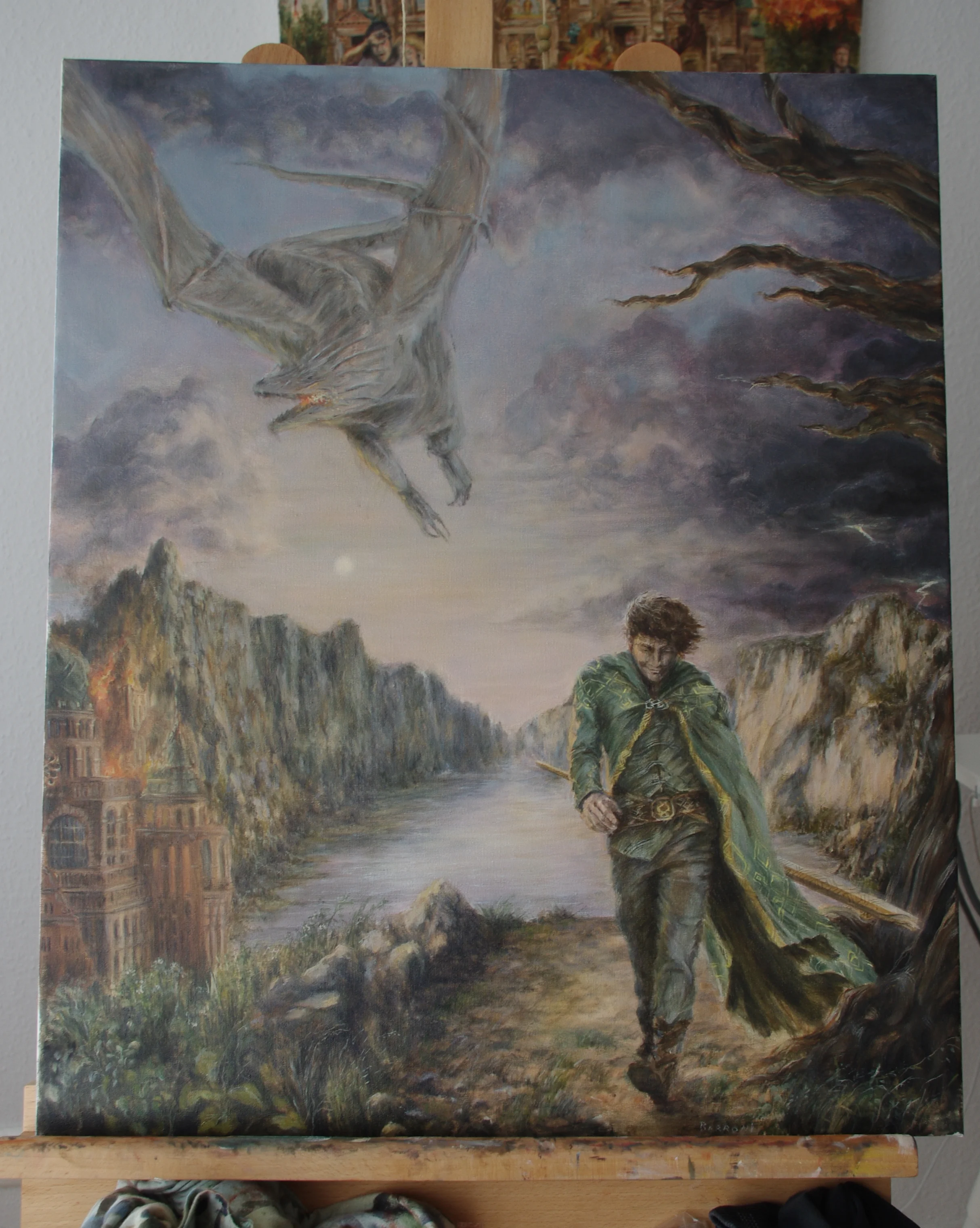 The finished painting, ready for taking a photo for it and later publication.