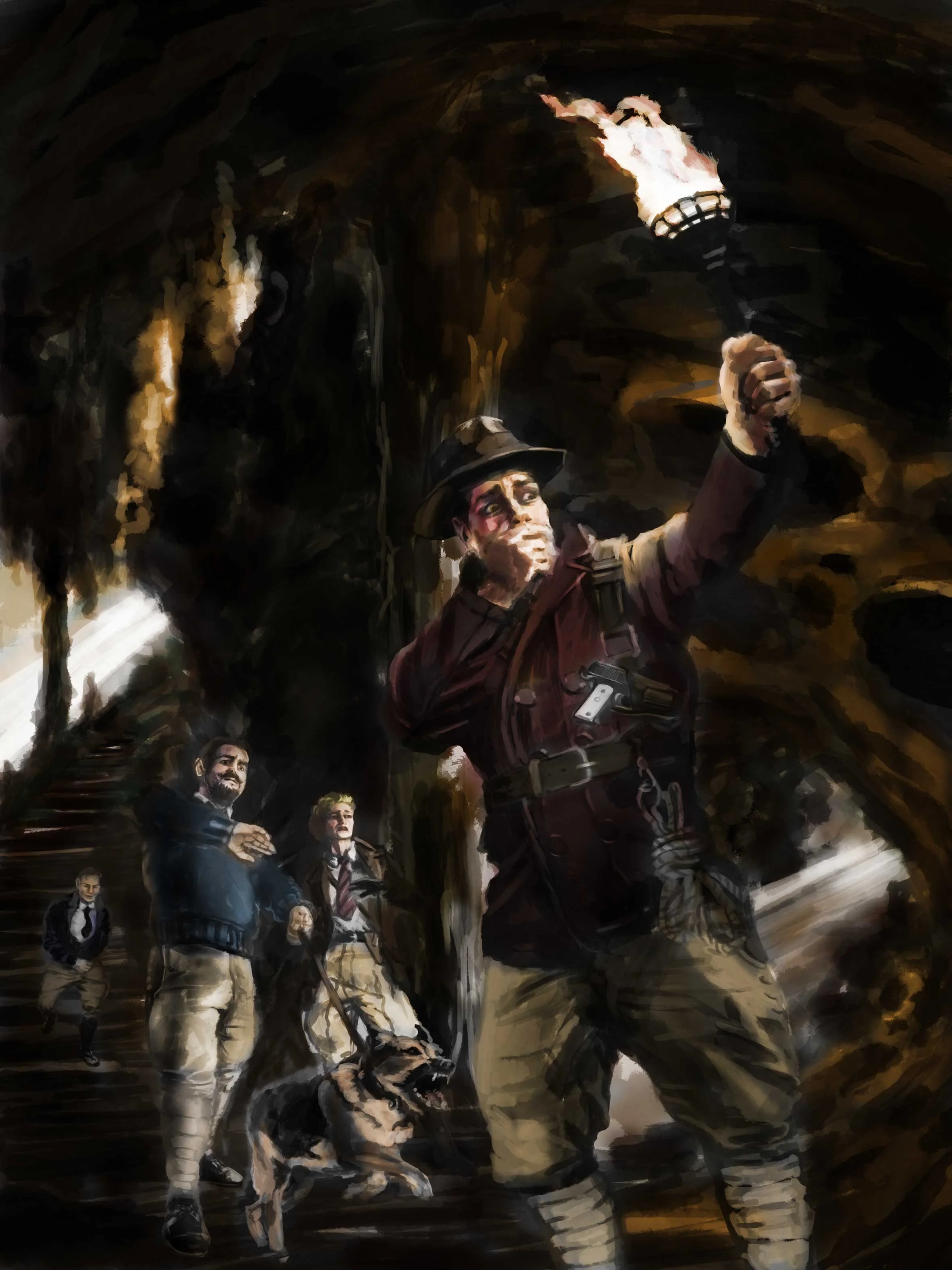 Color and rough digital sketch. 