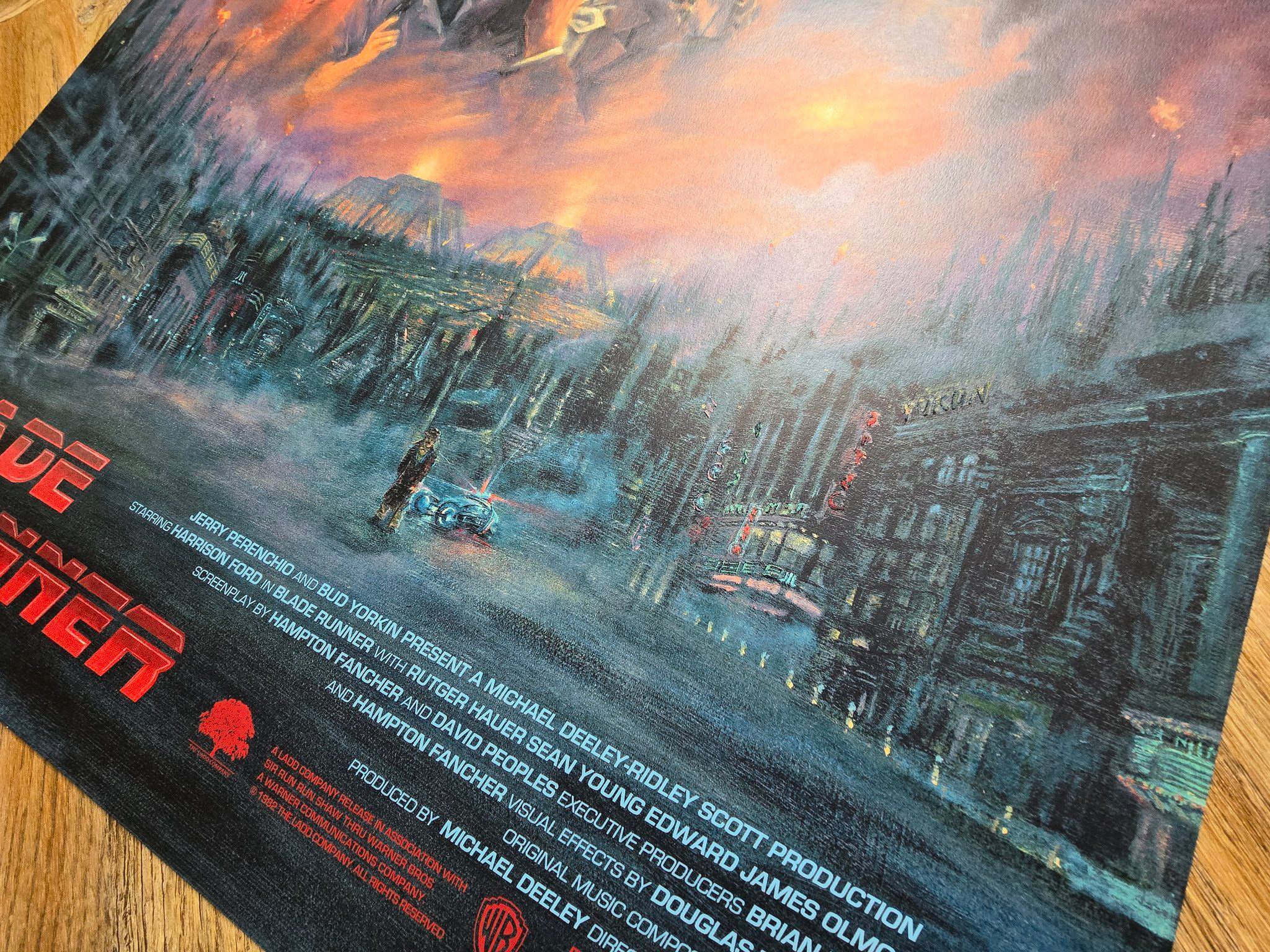 Blade Runner movie screen print poster Barroni