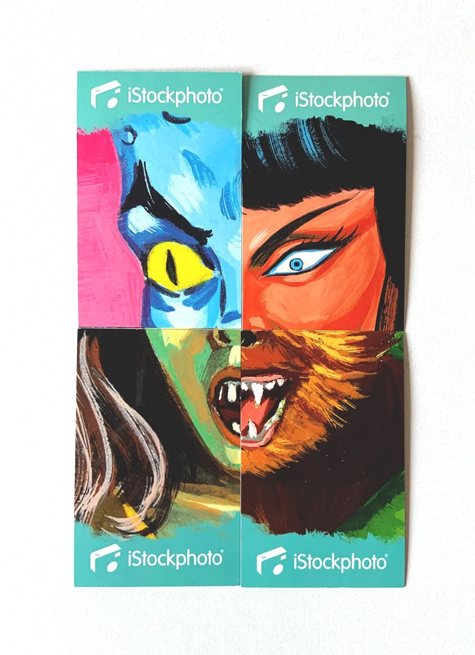 four stickers forming cover istockphoto album by gustavo barroni