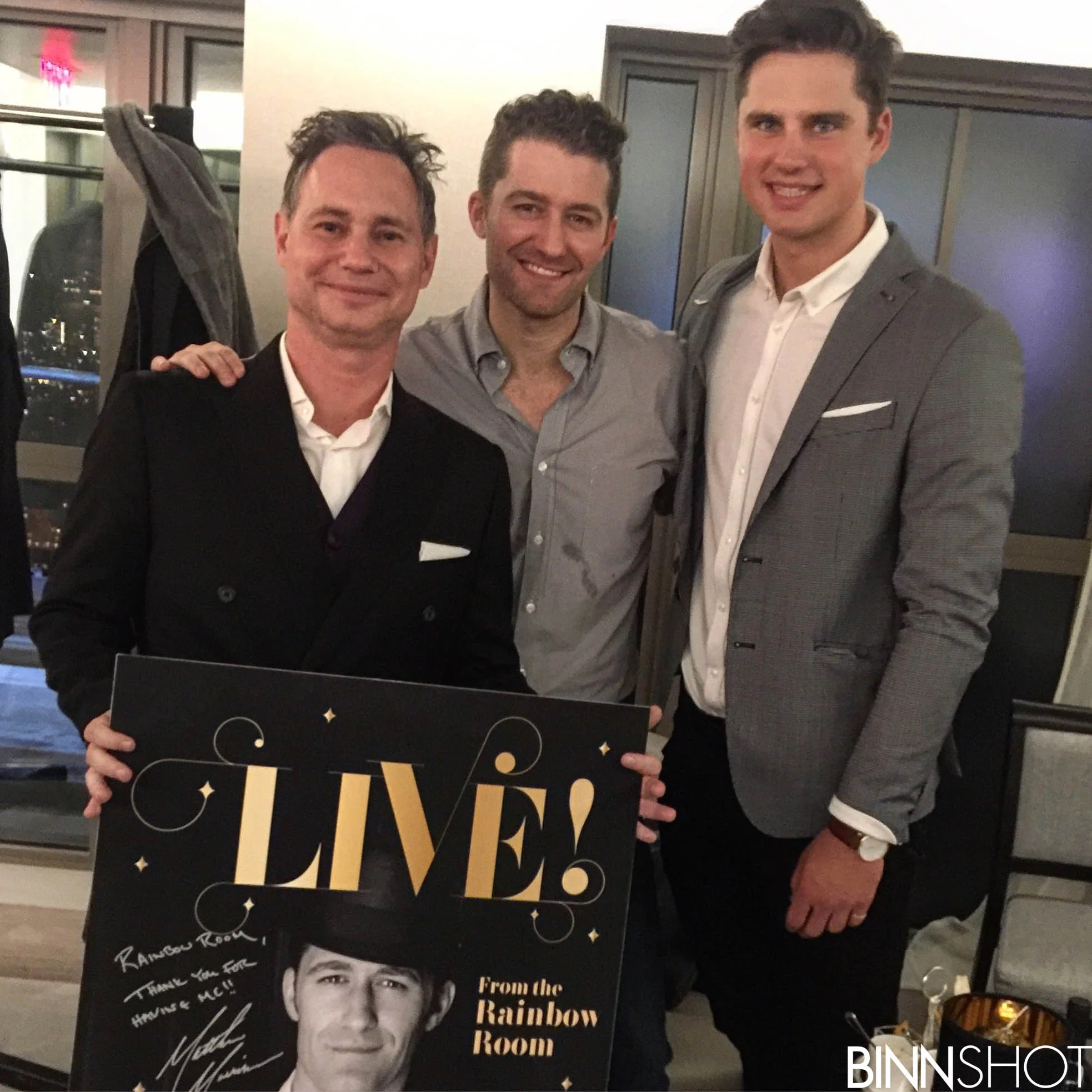 Jason Binn, Matthew Morrison, JetSmarter Director of Shuttle Experience Veit Couturier.jpg