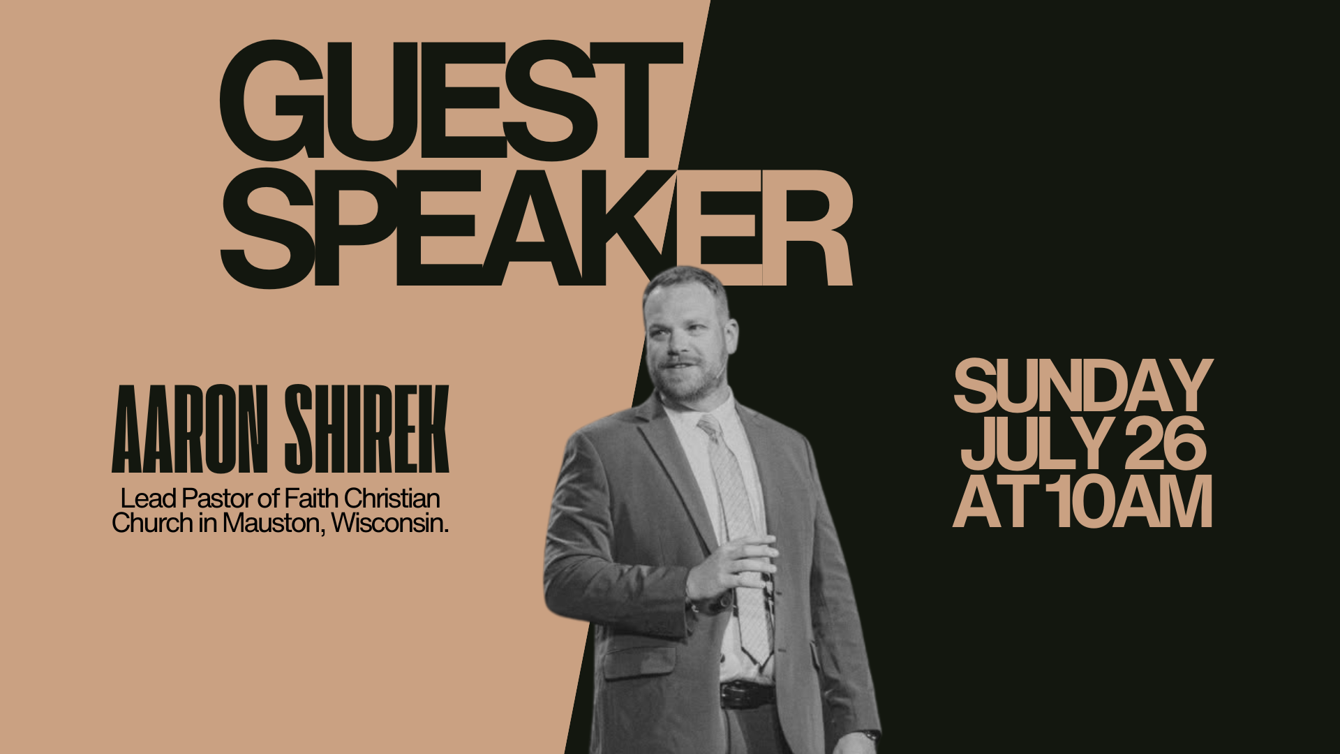 Guest Speaker: Pastor Aaron Shirek