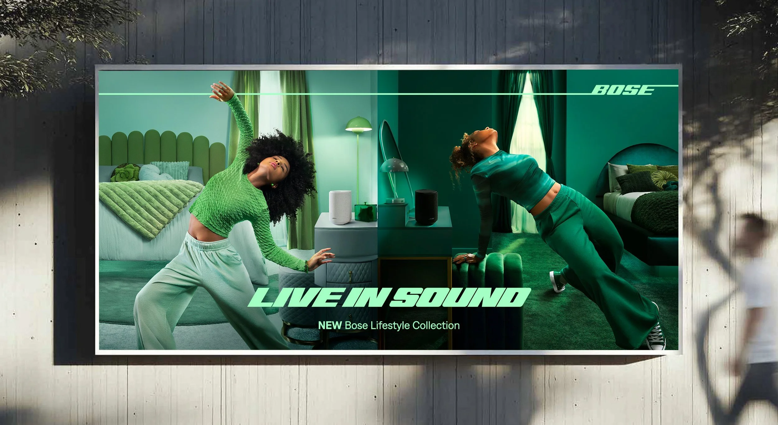 Bose Lifestyle Collection key visual — Live In Sound billboard