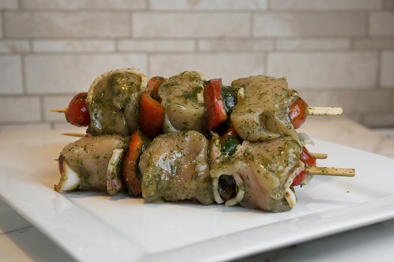 Bacon Wrapped Chicken Breast Kabobs