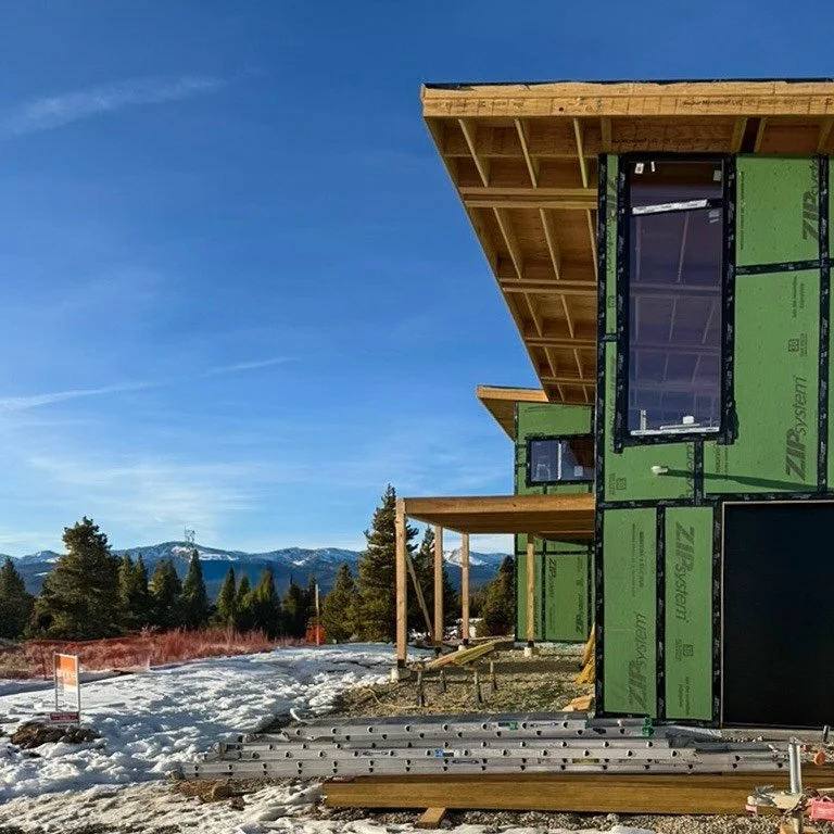 Our new project up on the eastside of Leadville is...taking...shape! The house is uniquely sited at the end of the city grid with the historic mining district beyond. We studied some of these incredible old structures to inform the exterior of the ho