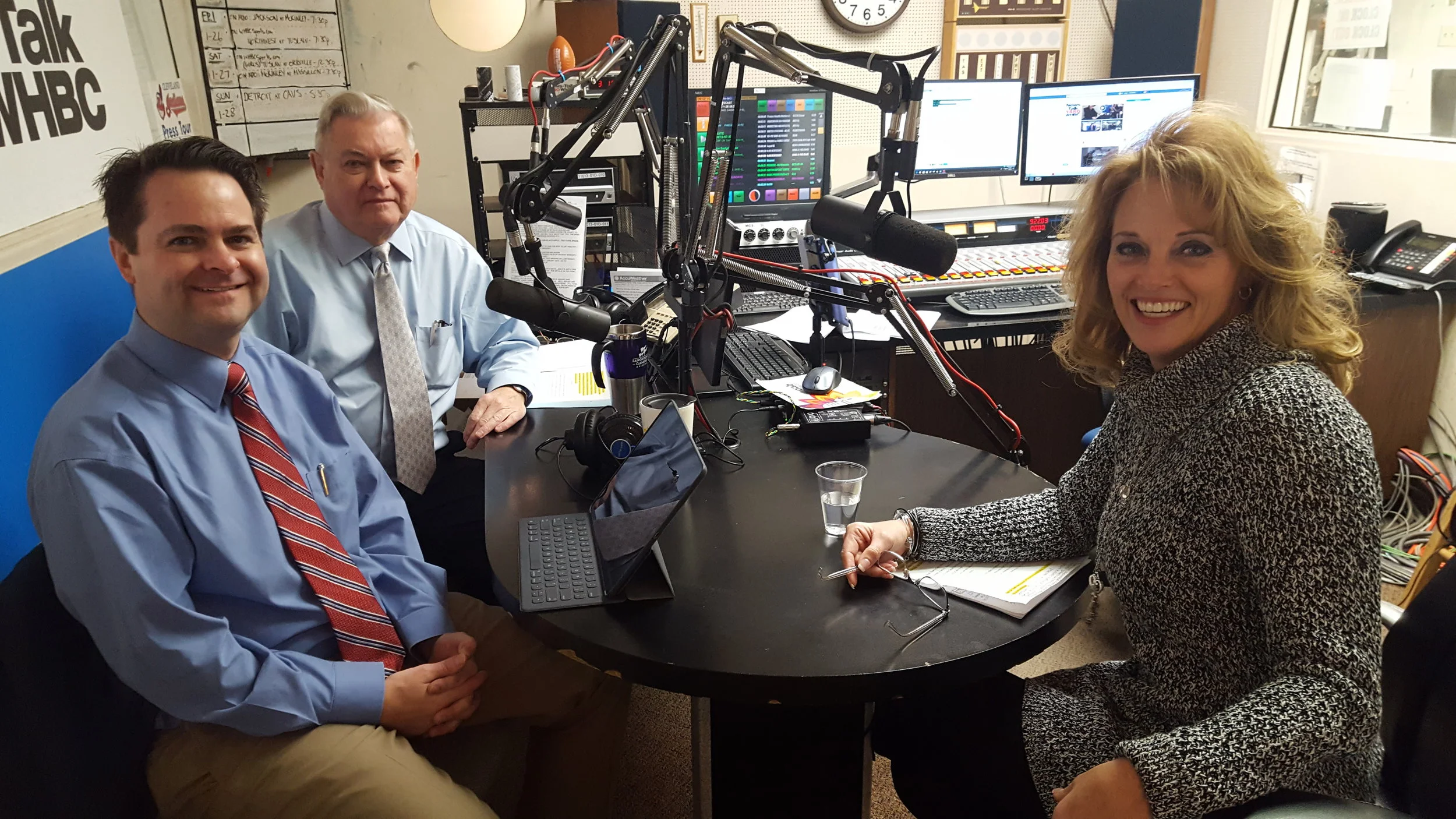 L-R: Health Matters Hosts and Pharmacists Brad and Paul White with Dr. Denise Testa, Audiologist