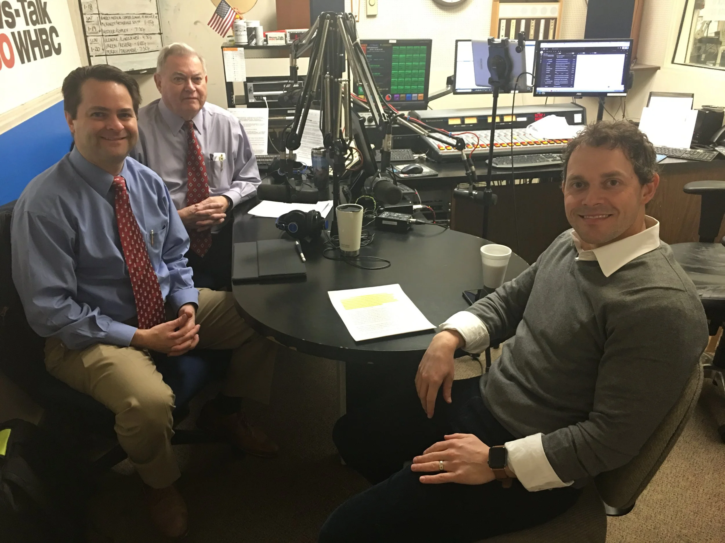 Dr. Justin Dunn, cardiologist and president-elect of the Akron American Heart Association’s board of directors (right) talks about the new cholesterol guidelines.