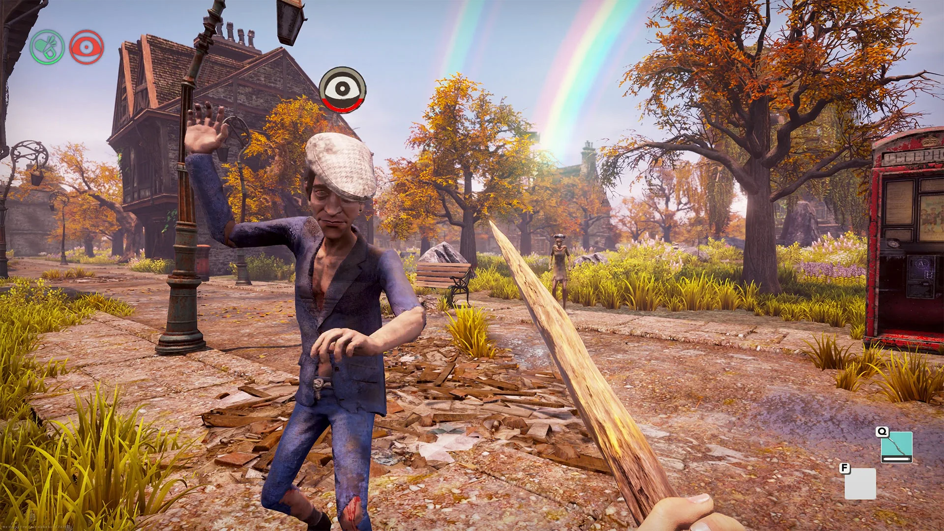 Player in combat with an NPC