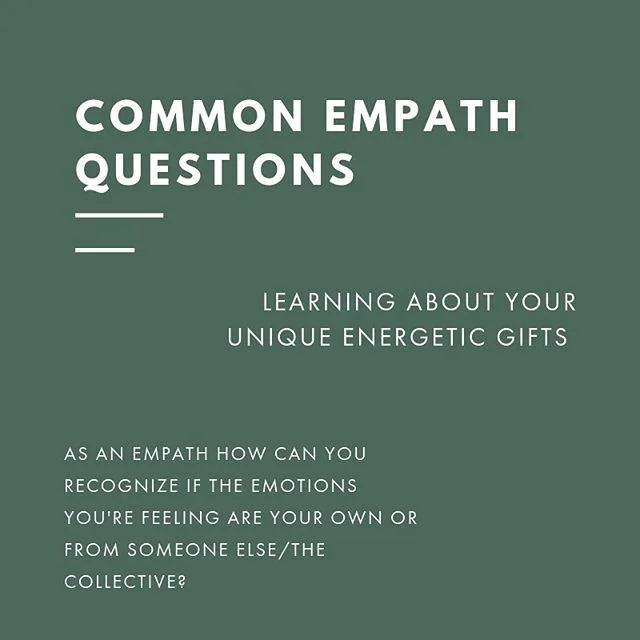 The easiest way to differentiate&nbsp;between your own emotion and those from another is by looking at the corresponding thoughts &amp; physical symptoms of the emotion. ⠀
⠀
If for example, you're experiencing racing thoughts ALONG WITH the physical 