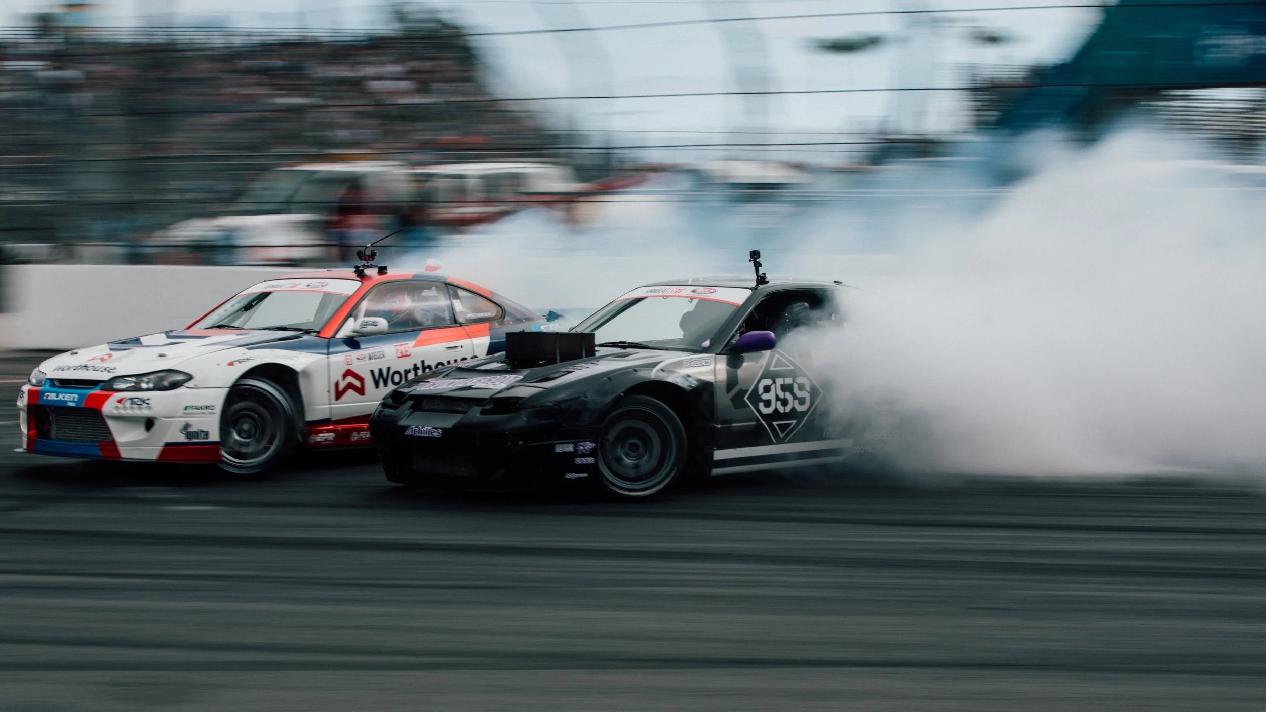 Formula Drift made its 2018 debut in Long Beach, California last weekend. Round 1 of the 8 part series takes place on the Long Beach Grand Prix race track. Coffman Racing arrived at the event ready to shred. In the off season, the team made some subtle changes. The race car wears a fresh livery, designed for the 5th year in a row by the talented Factory83. The car was fully rebuilt in the off season and is ready for another year of battle. Our crew is all new as well. We were able to recruit a few talented mechanics that spent the past few years working on rally car teams. We also have a new crew chief and spotter this season that is very experienced with professional drifting. We are confident this is the best version of our team to date. 